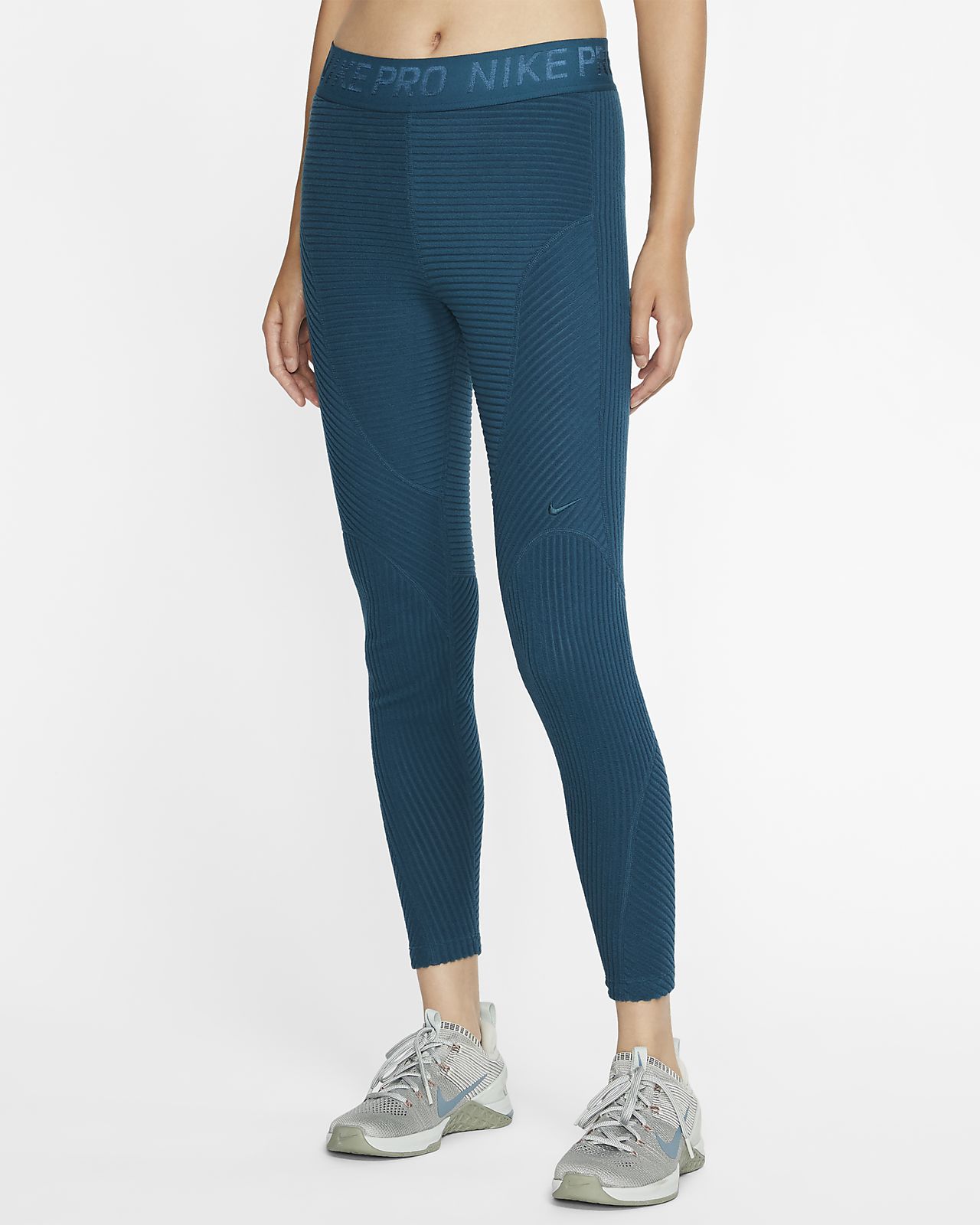 teal nike pro leggings