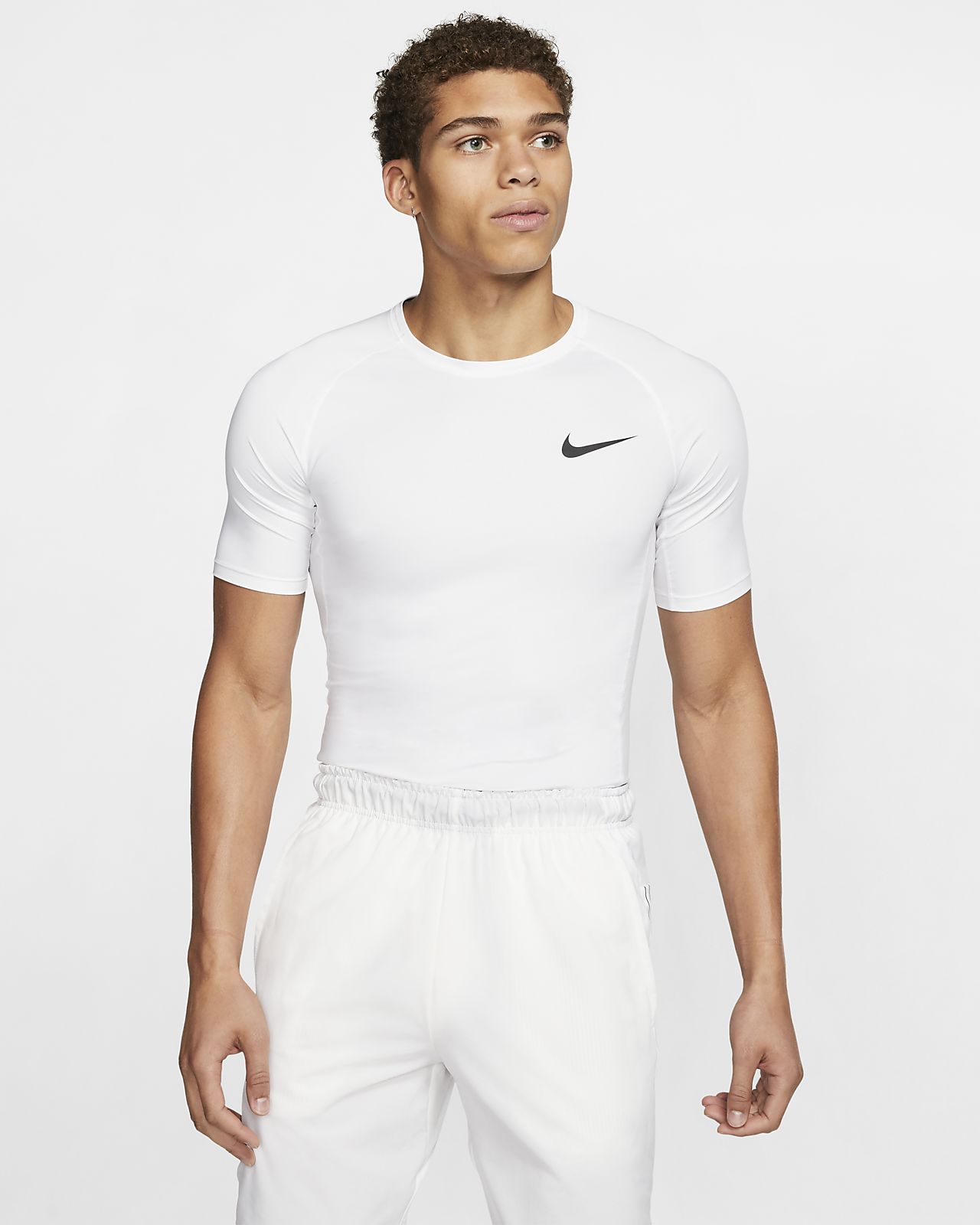 Nike Pro Men's Tight Fit Short-Sleeve 
