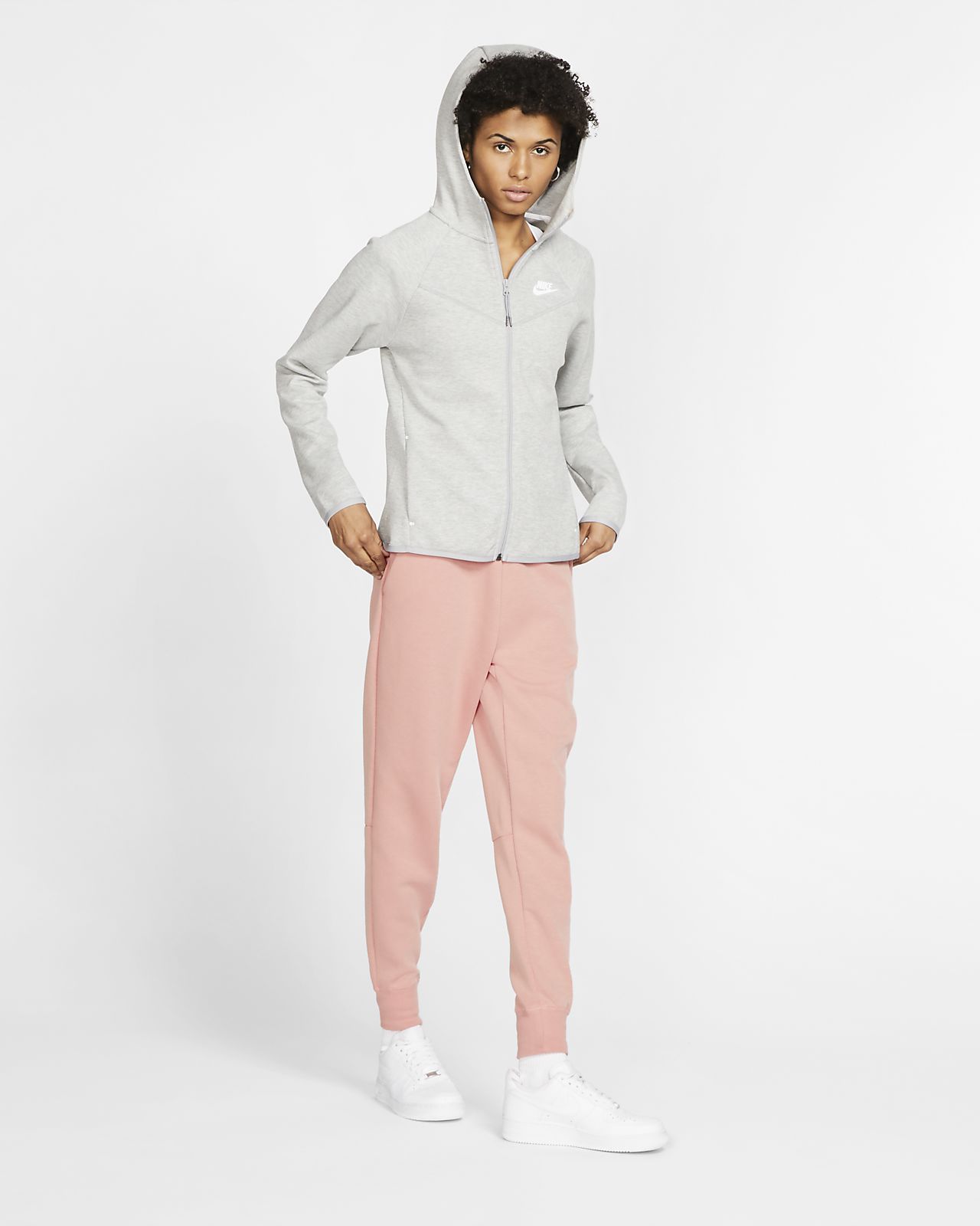 nike sportswear tech fleece pink