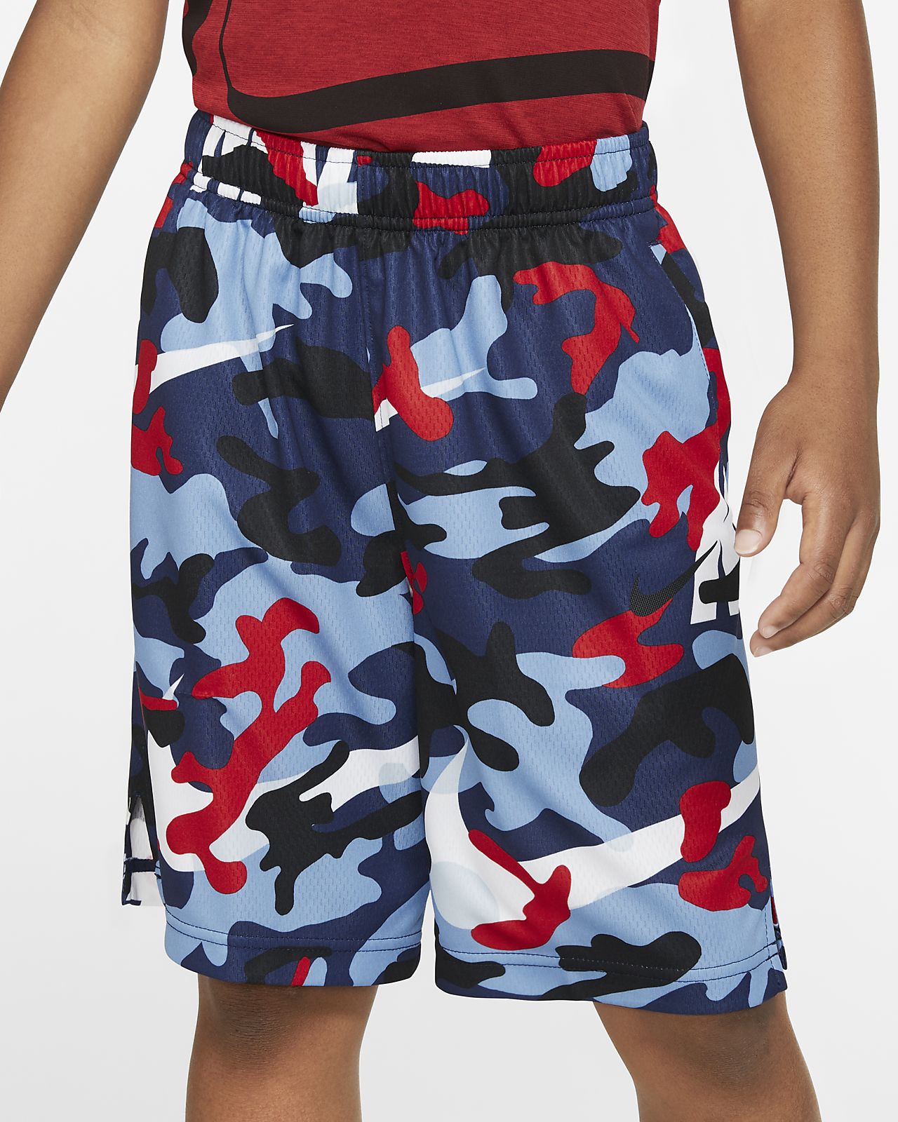 red nike shorts youth