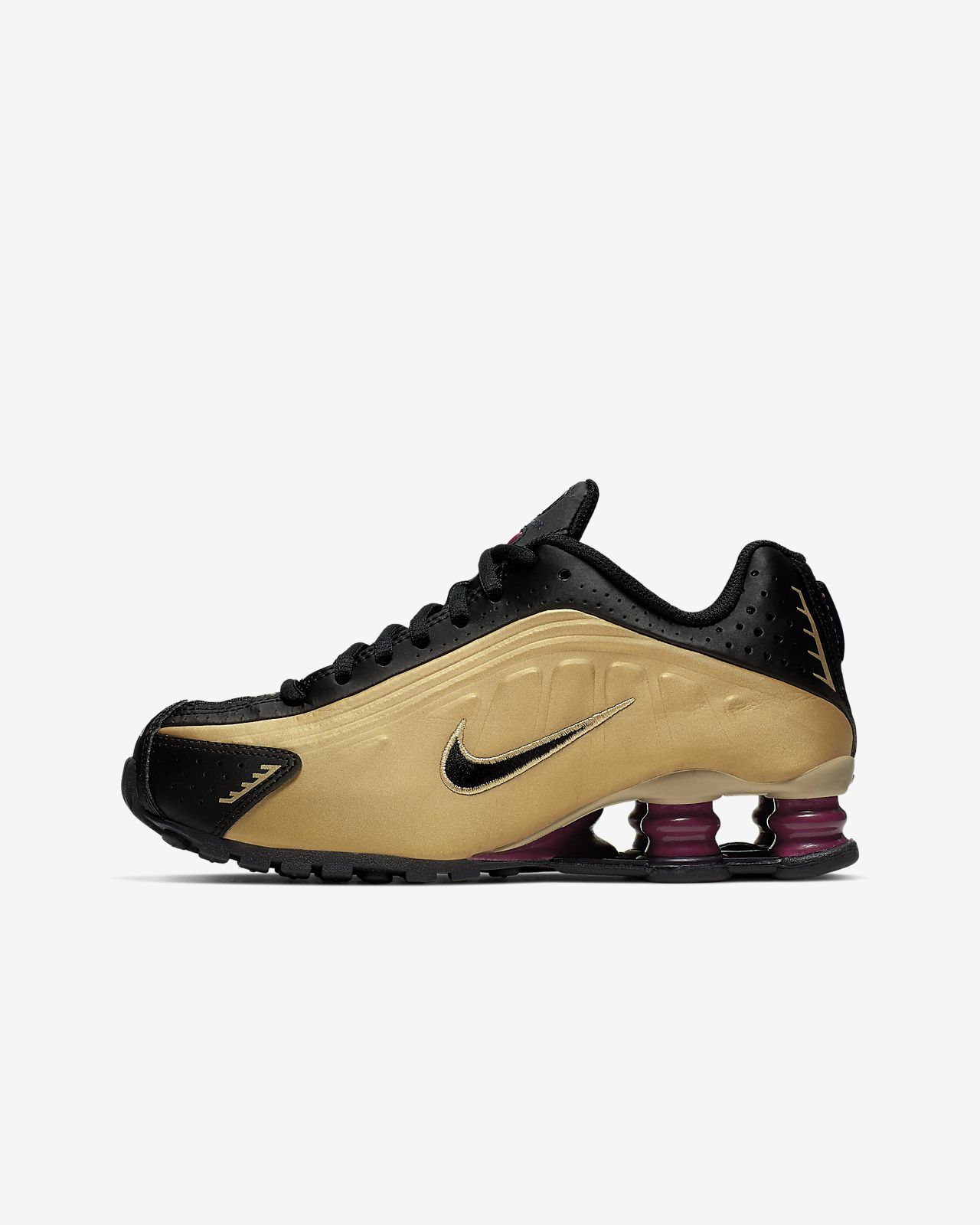 nike shox gold schwarz