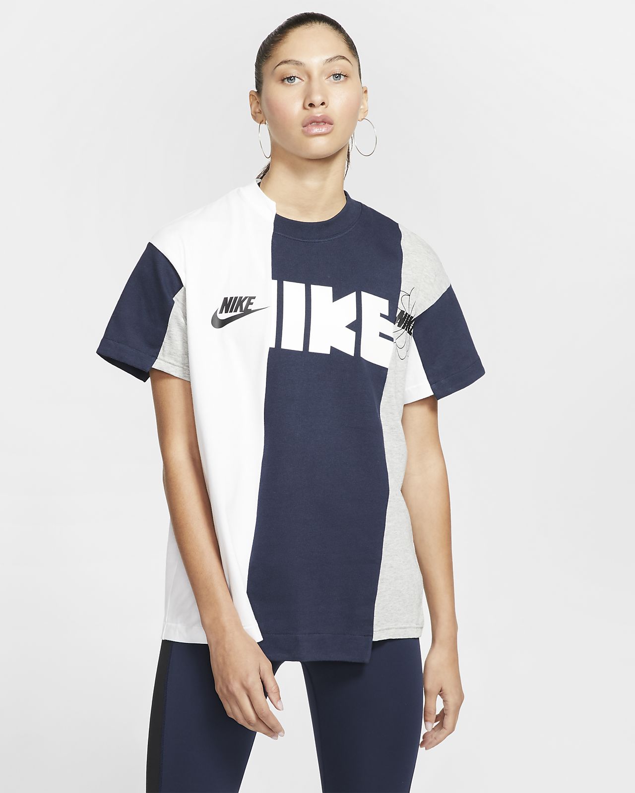 nike shirt with gold check