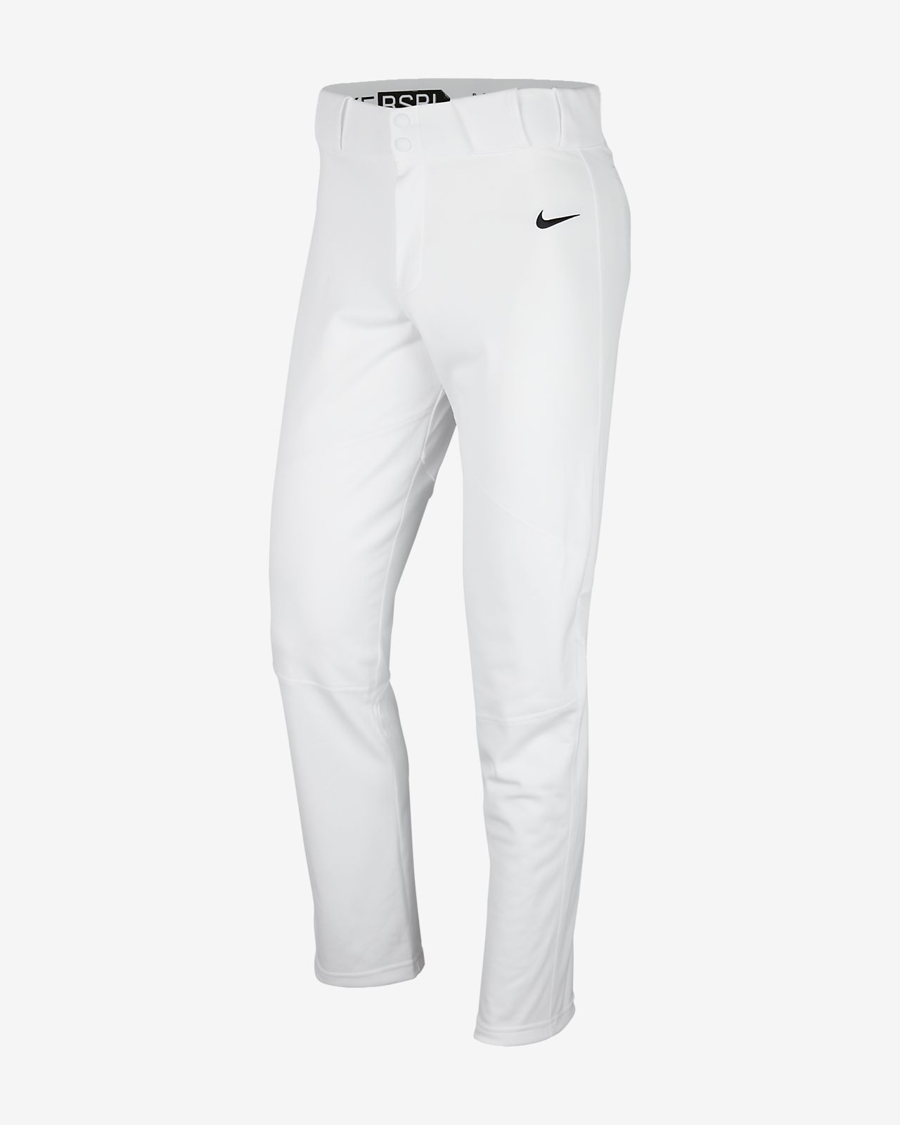 nike white baseball pants with red piping