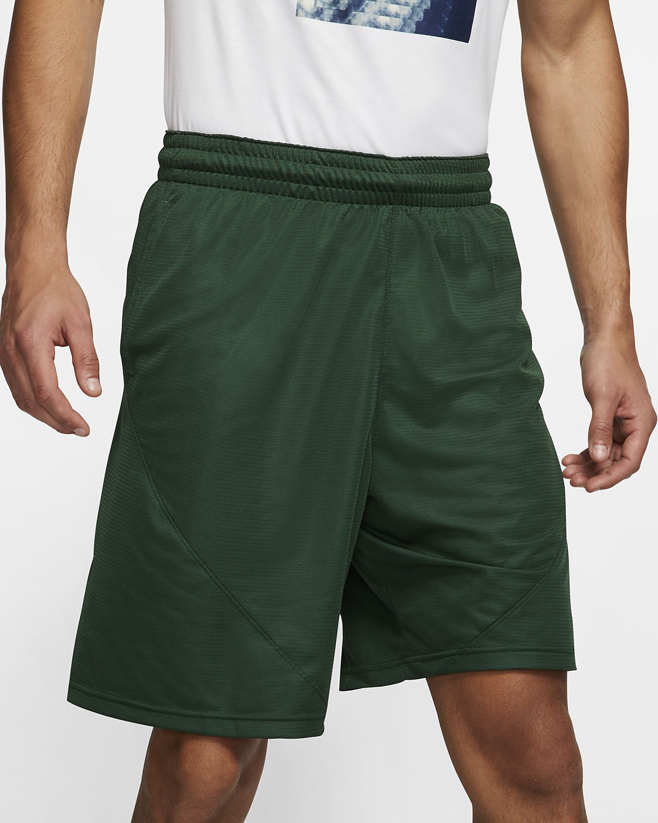 green nike basketball shorts