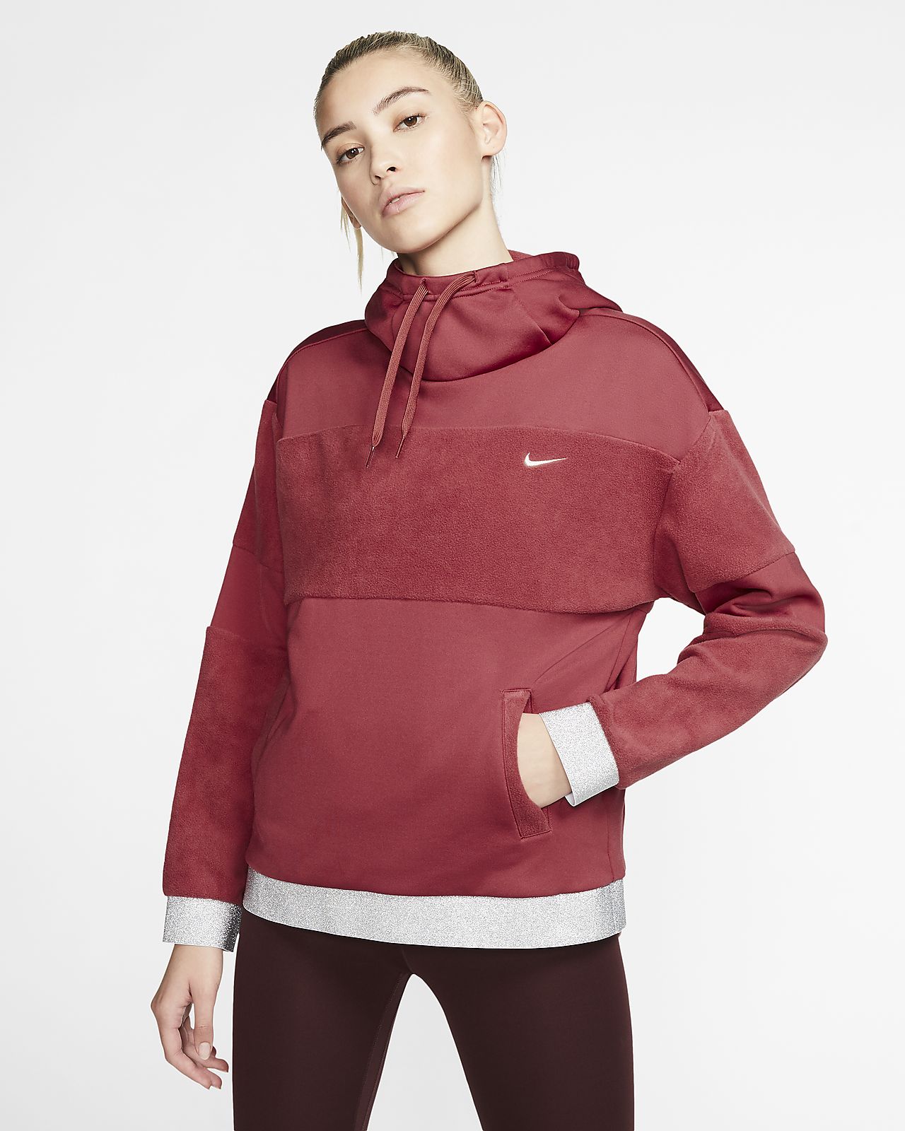 maroon nike hoodie