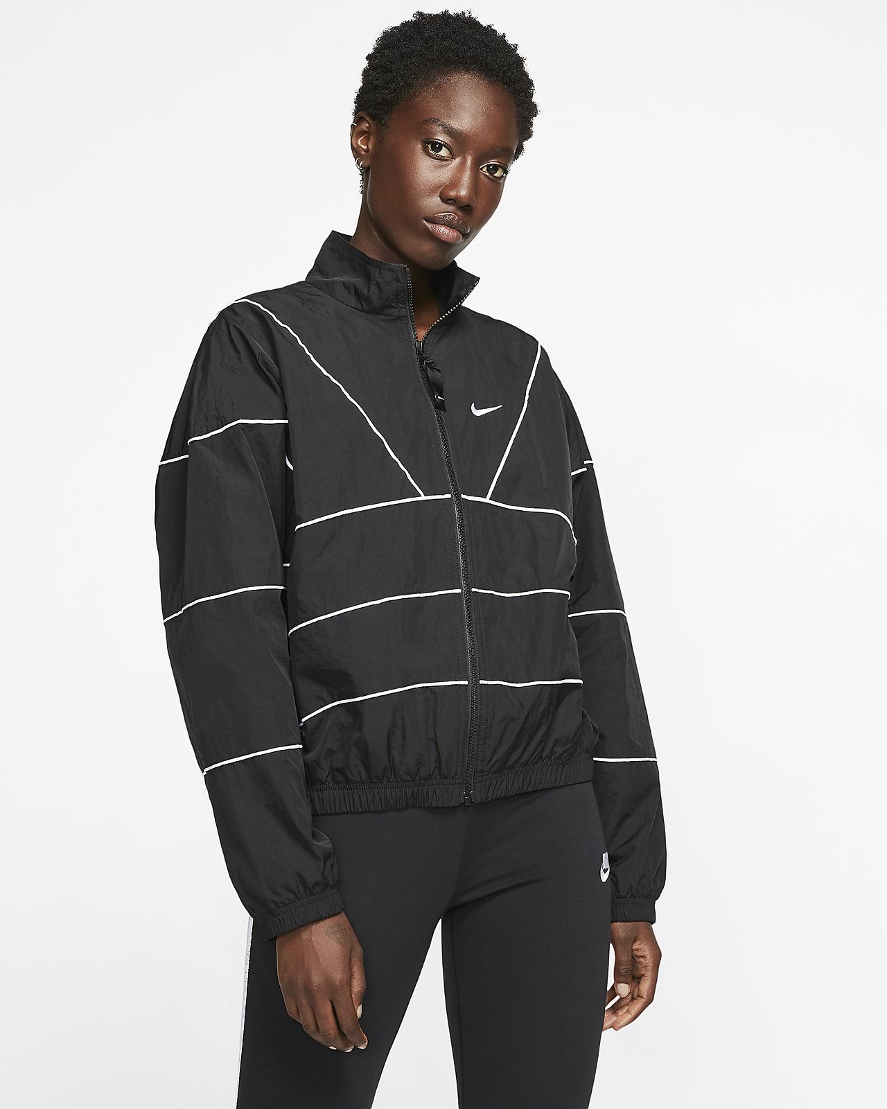 grey nike track jacket