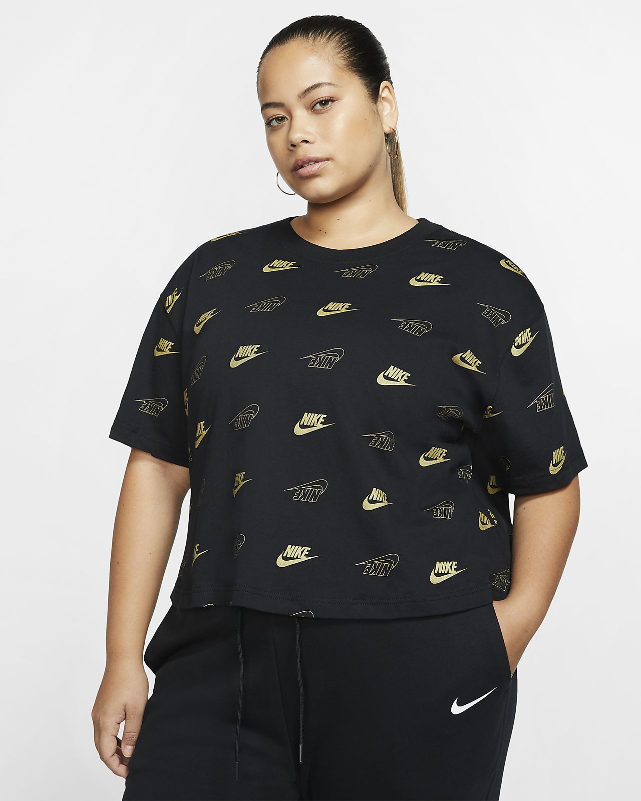 plus size nike crop top