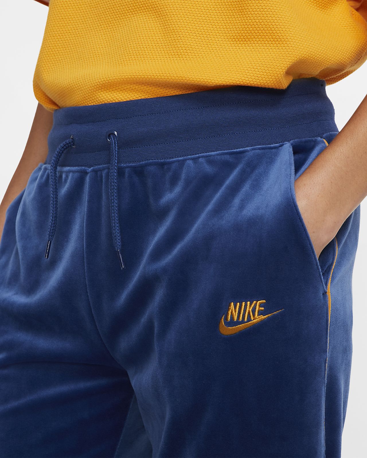 velvet nike pants