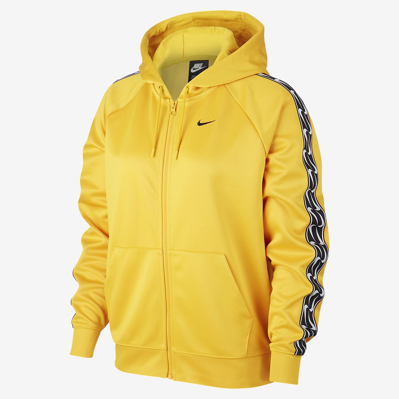 yellow nike hoodie womens