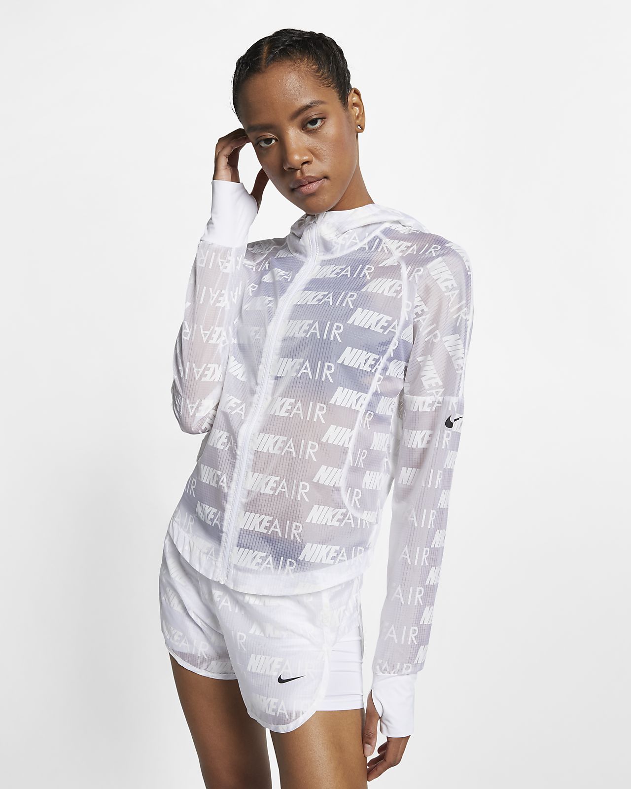 Nike Air Damen-Laufjacke mit Kapuze