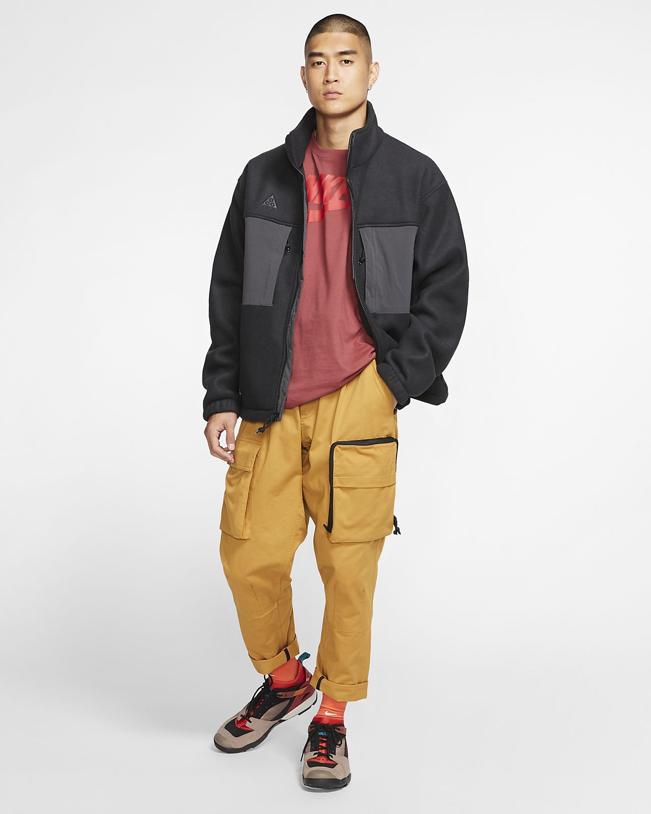 nike acg fleece jacket