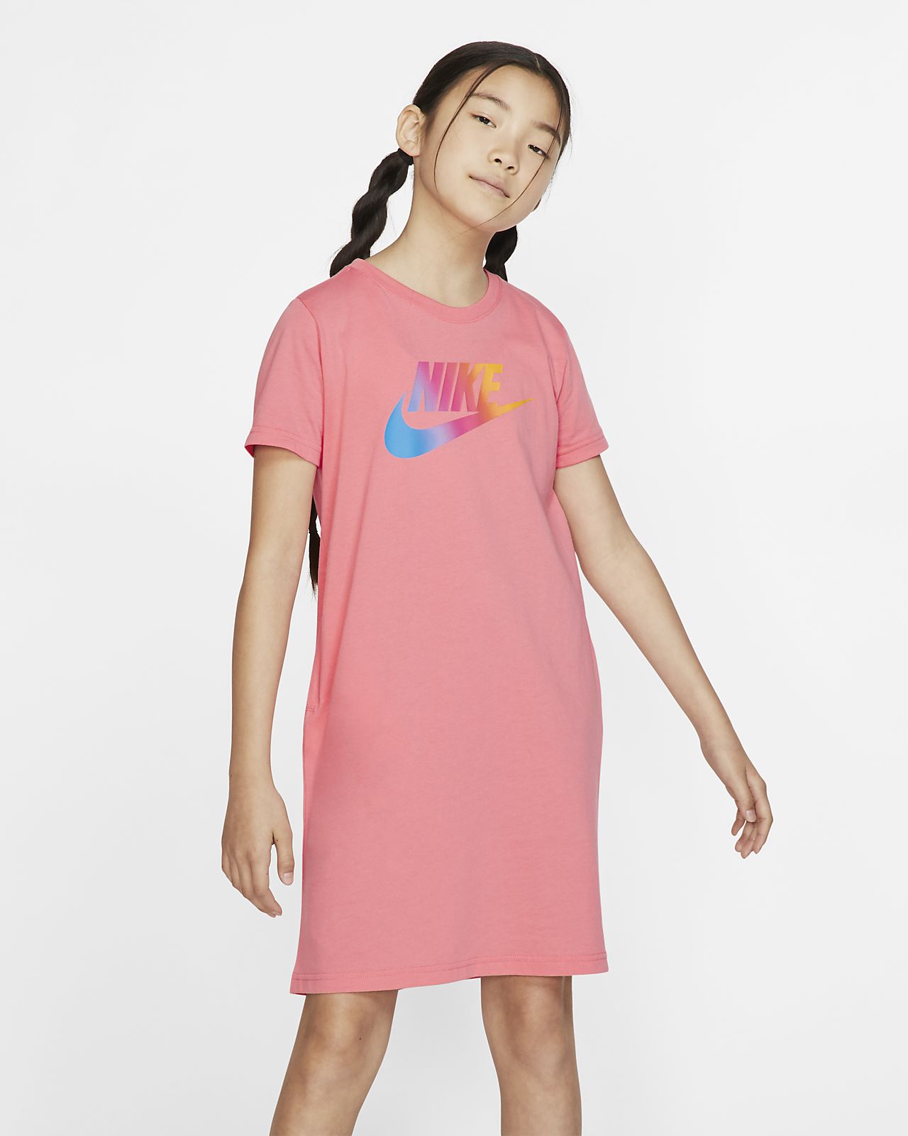 pink nike dress