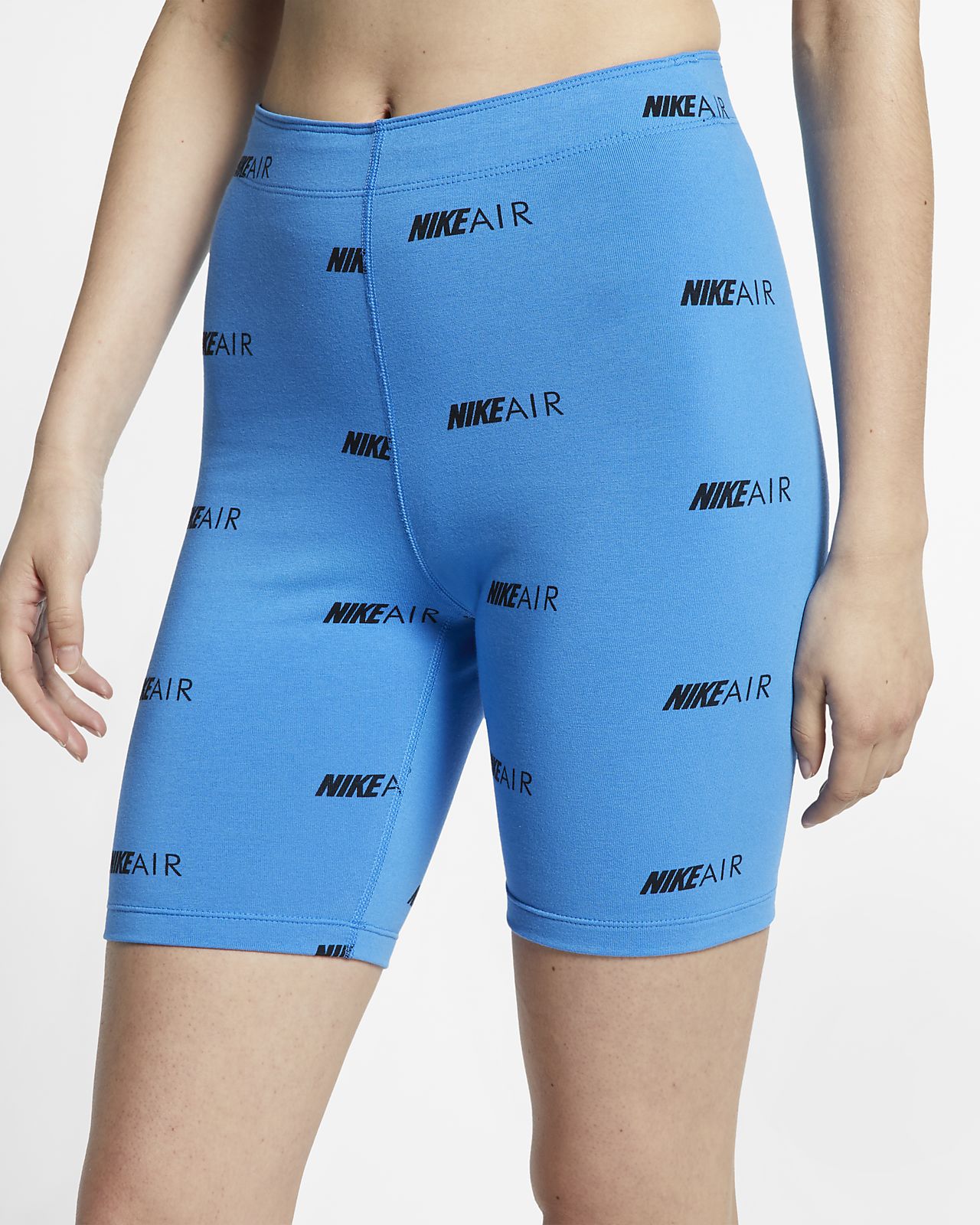 nike air allover logo print bike short