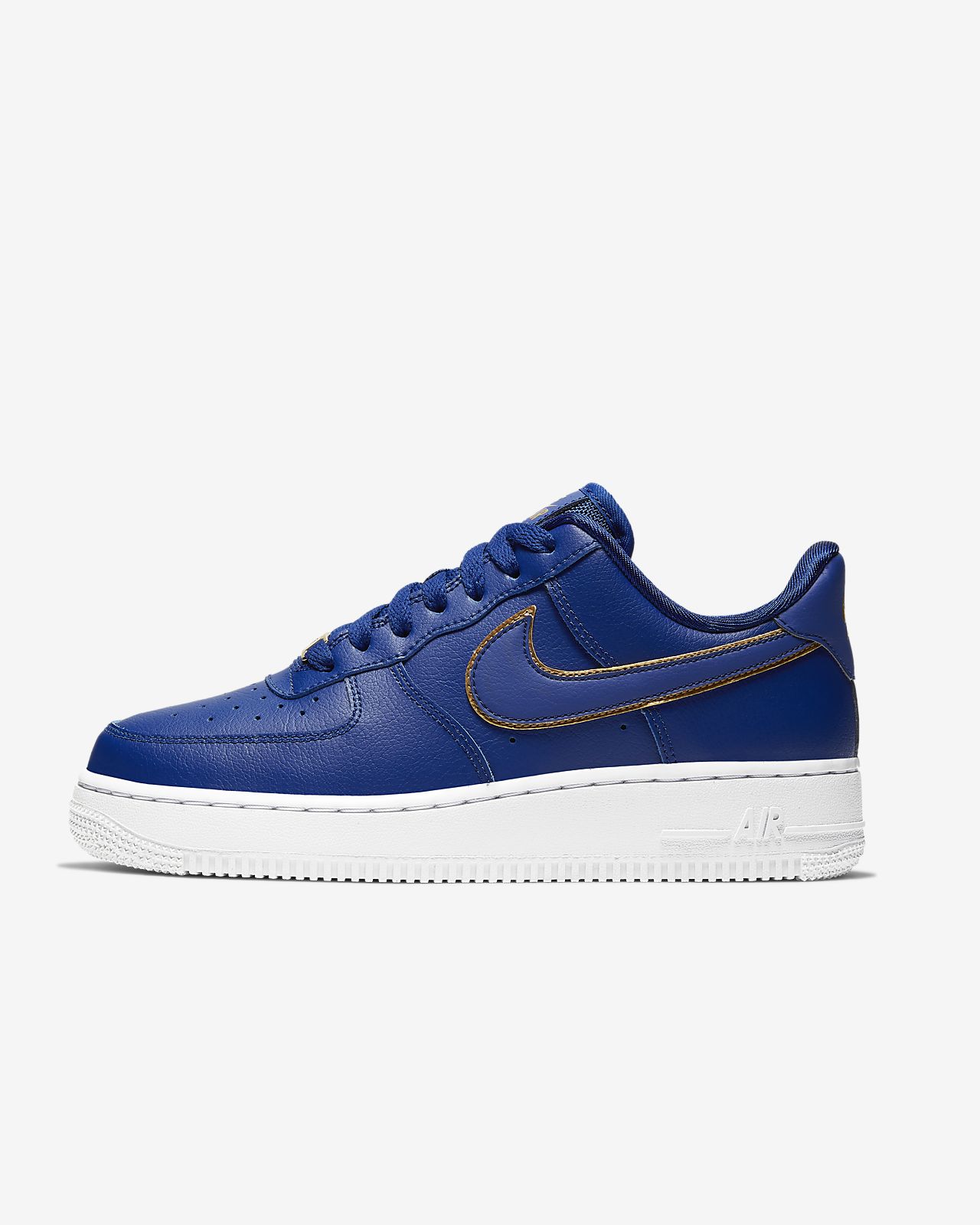 blue and gold nike air force 1
