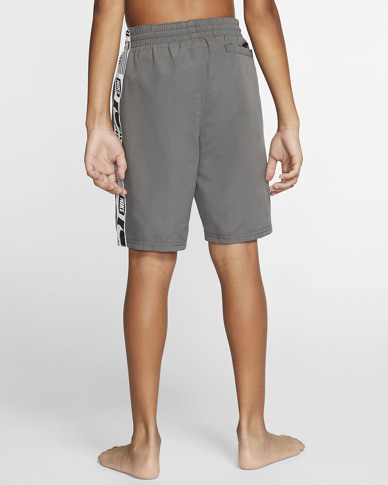 grey swimming shorts