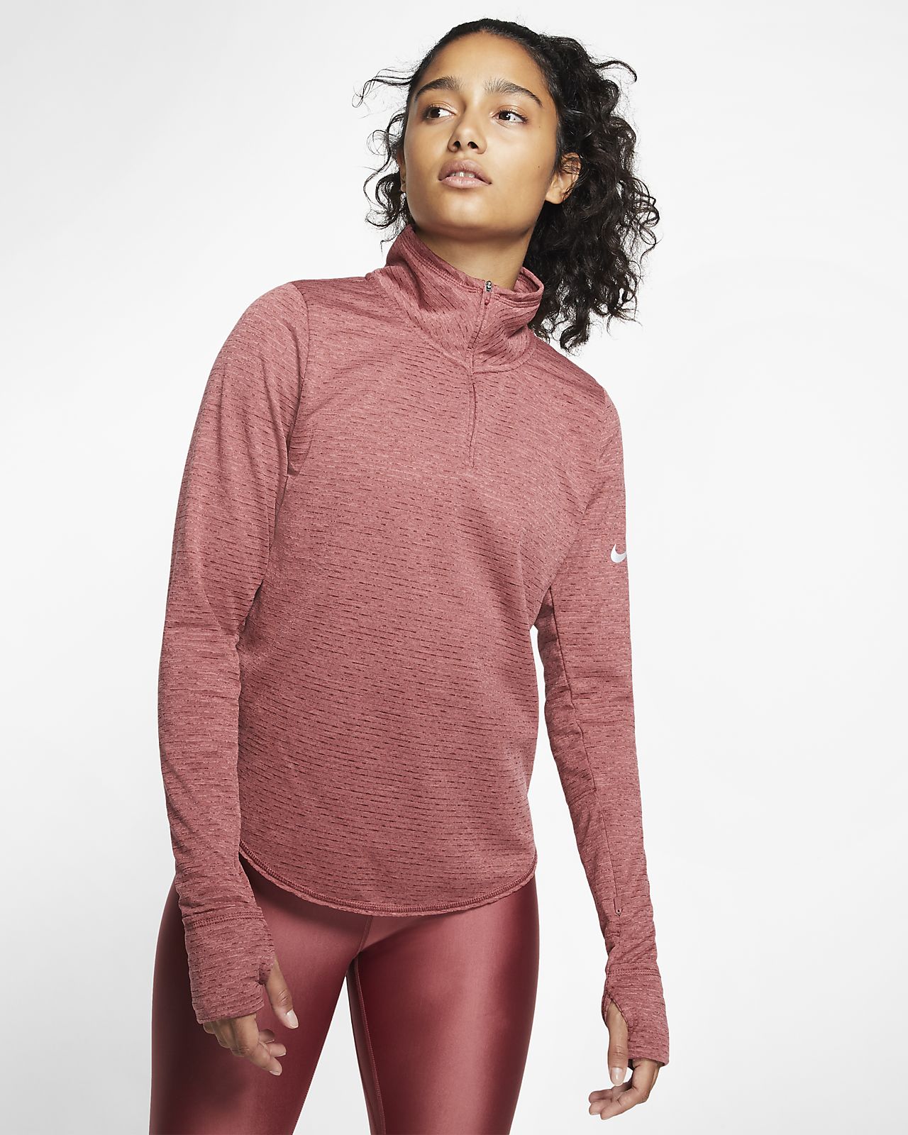 nike element half zip running top womens