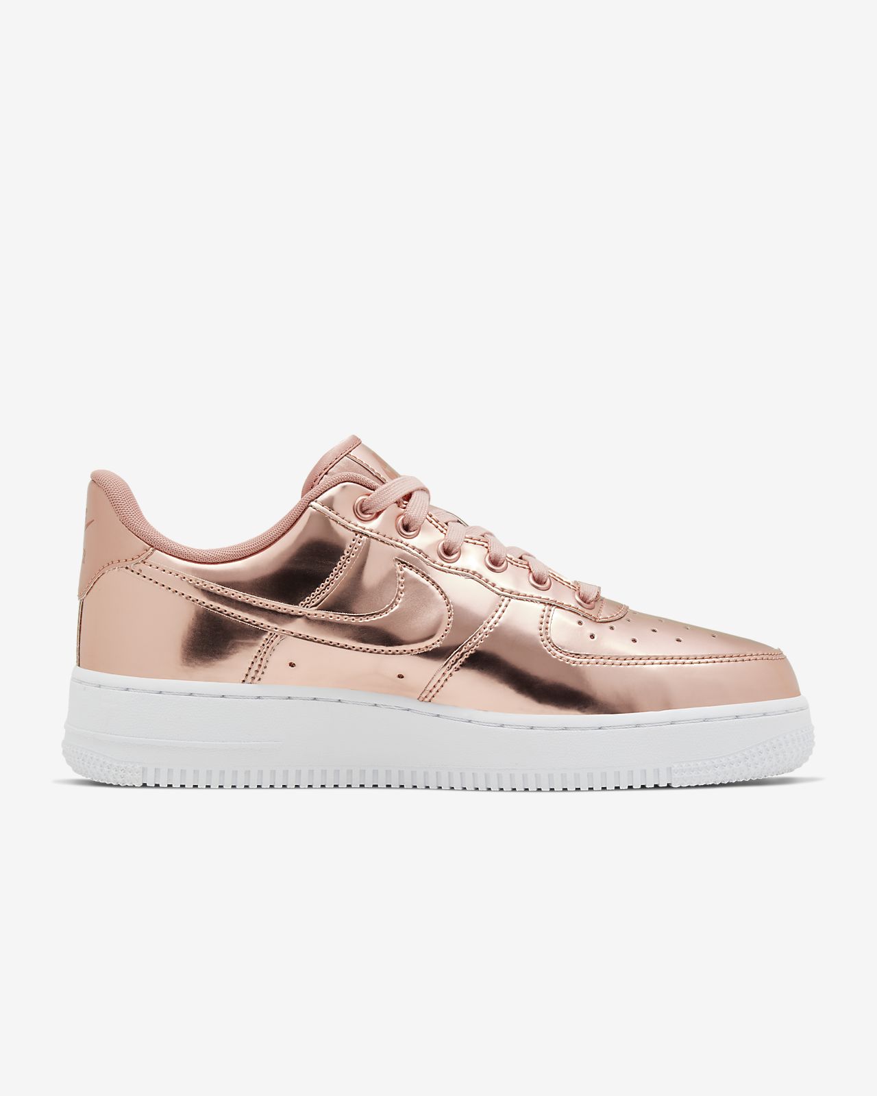 nike air force ones rose gold