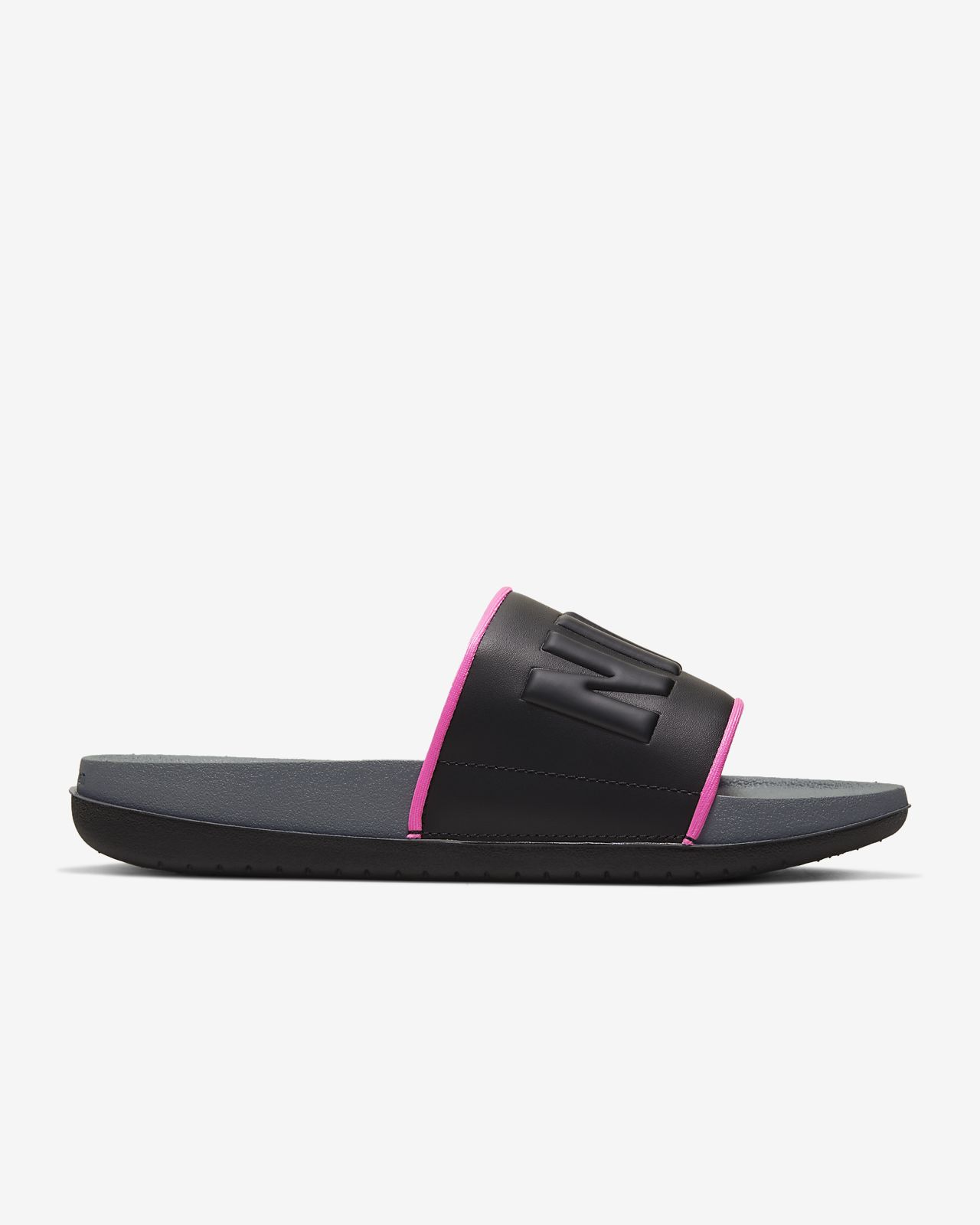 dark purple nike slides