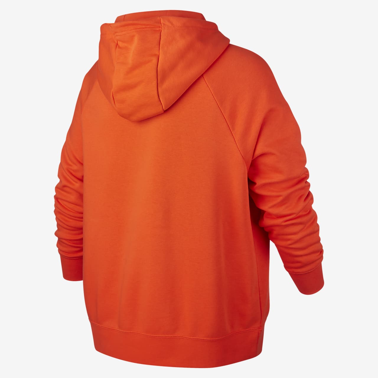 plus size orange hoodie