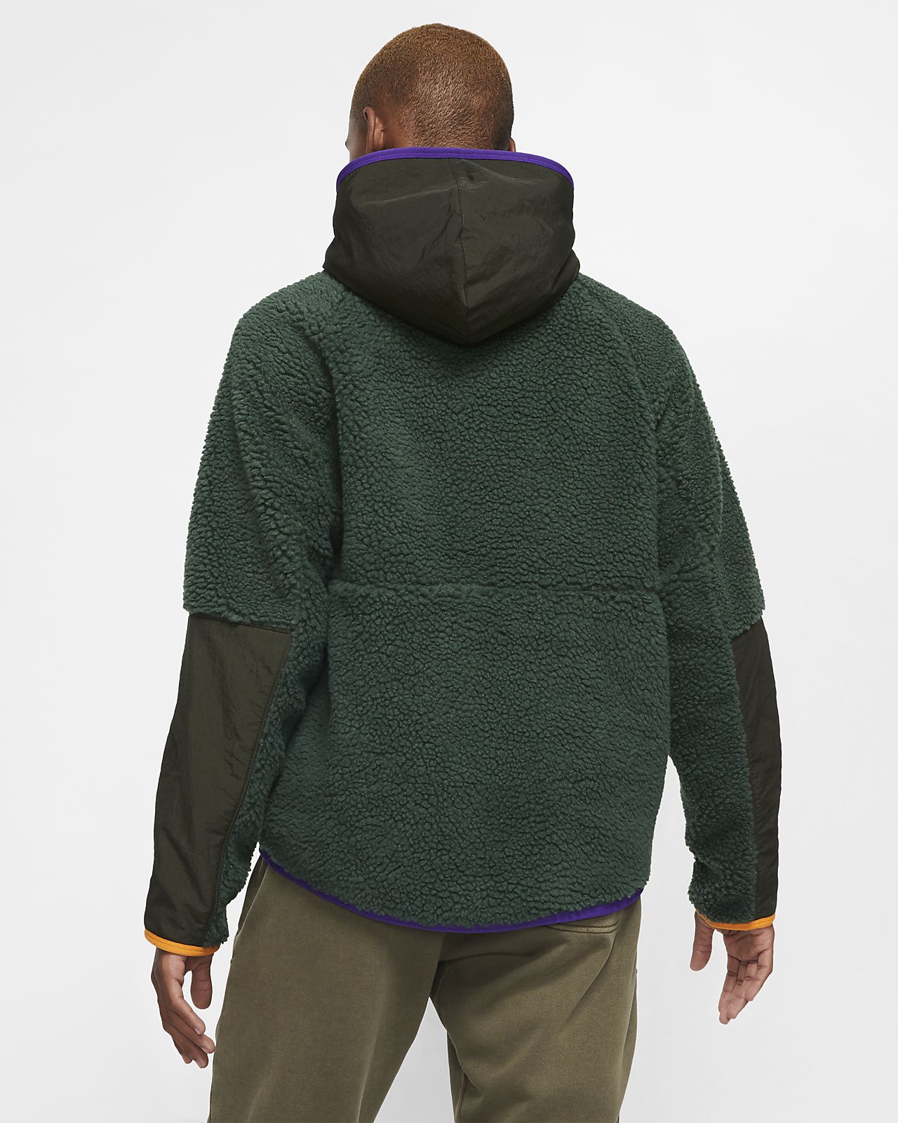 nike air full zip colour block hoodie