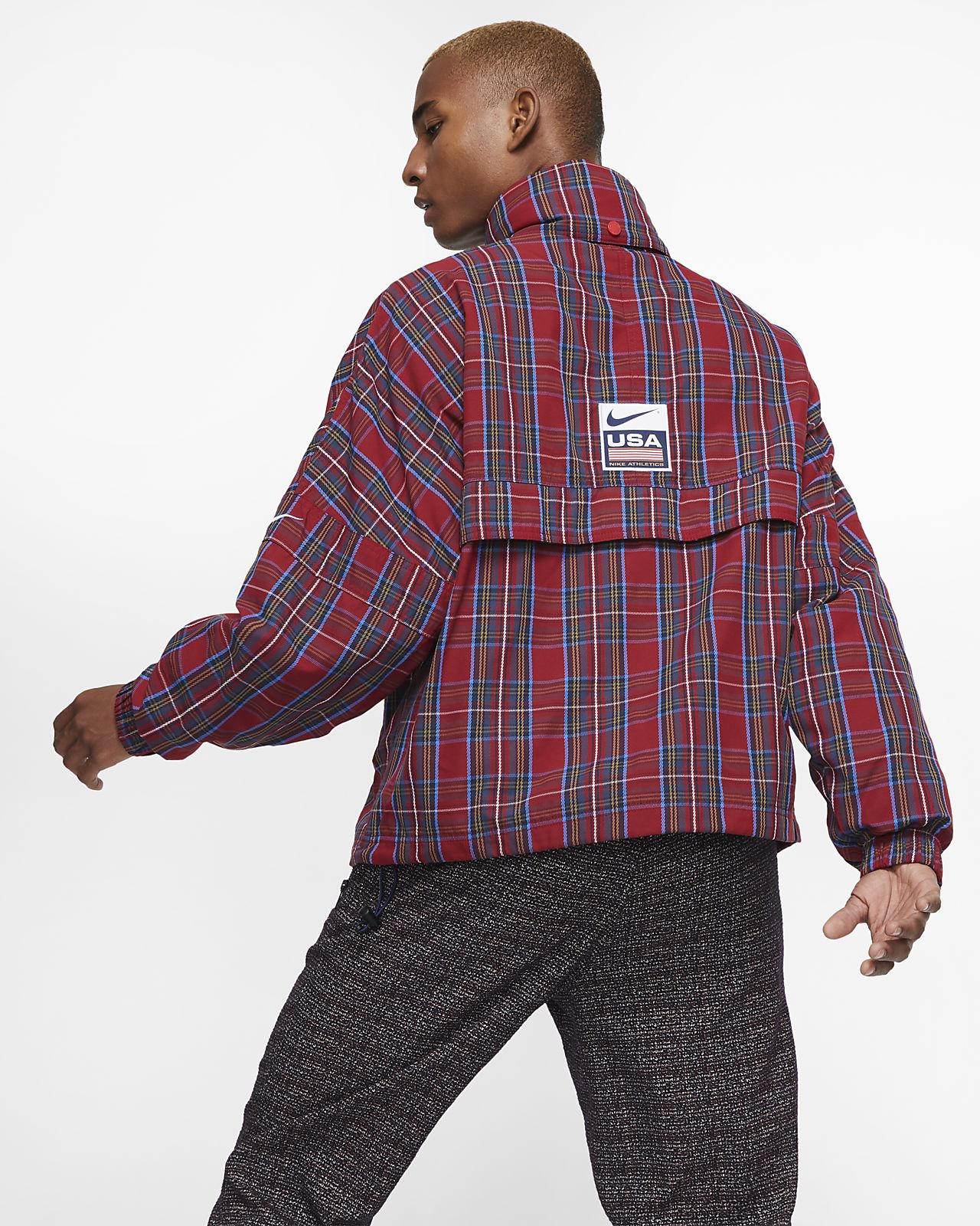 nike check jacket