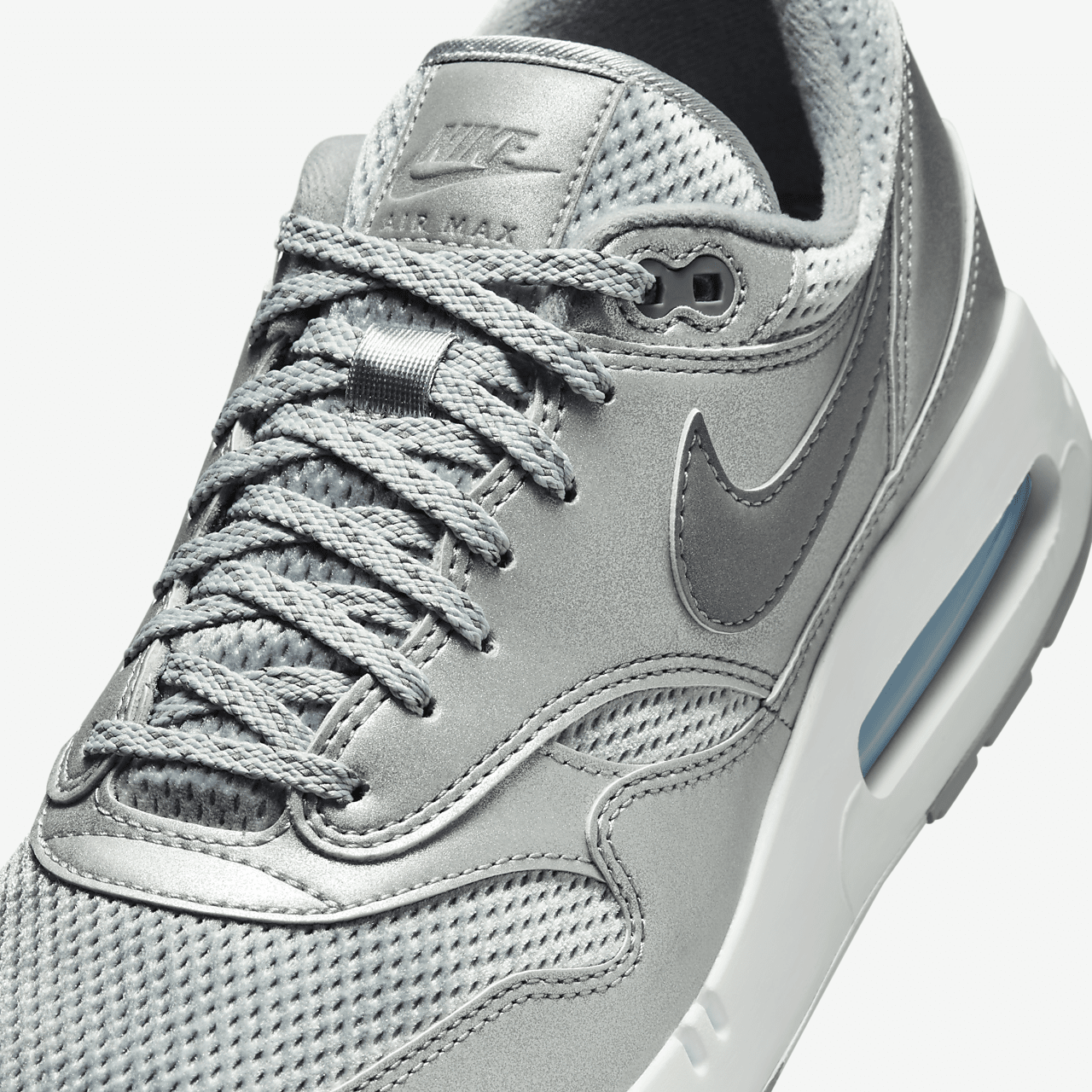 Nike Air Max 1 sneaker Cool Grey/Light Smoke Grey/Wit/Metallic Silver