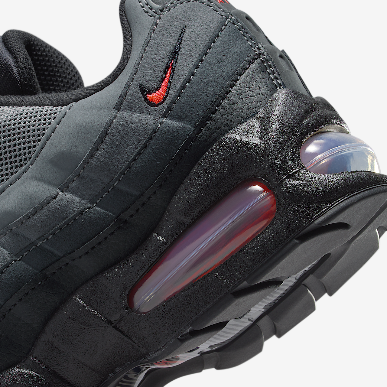 Nike Air Max 95 sneaker Zwart/Anthracite/Iron Grey/Bright Crimson