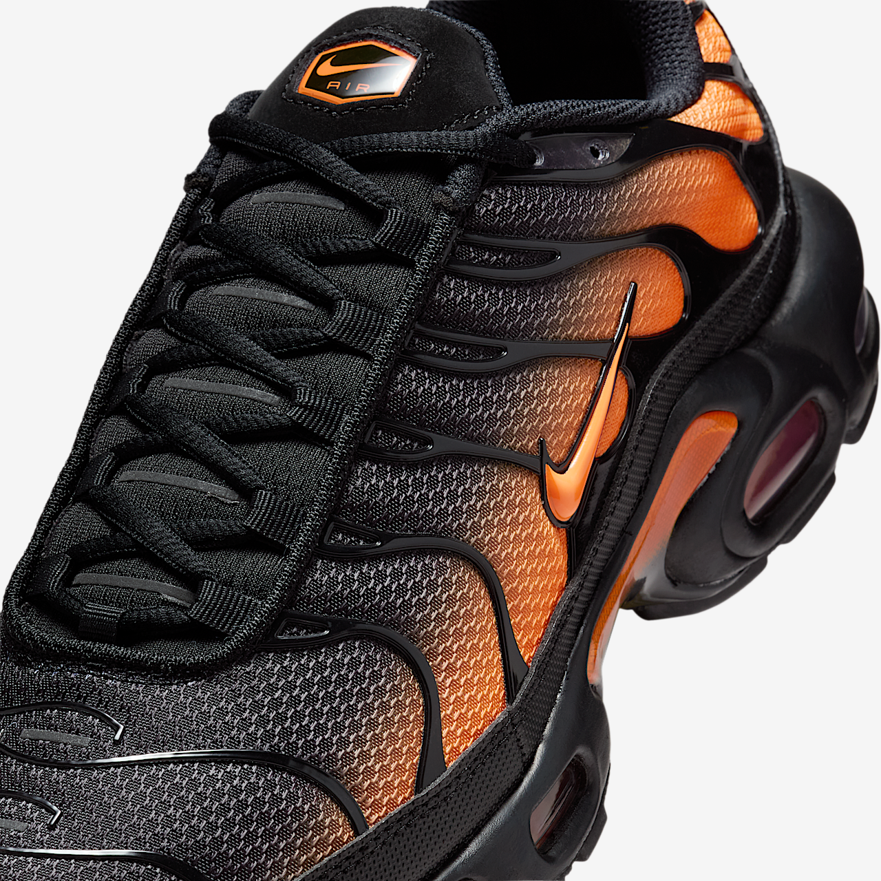 Nike Air Max Plus sneaker Zwart/Zwart/Total Orange