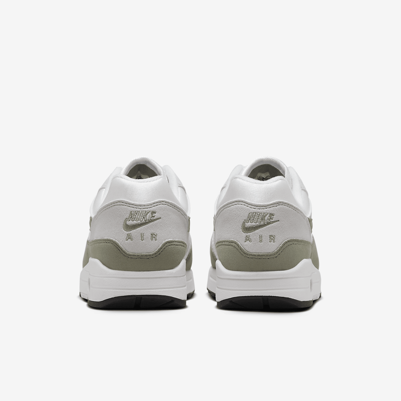 Nike Air Max 1 sneaker Wit/Neutral Grey/Zwart/Light Army