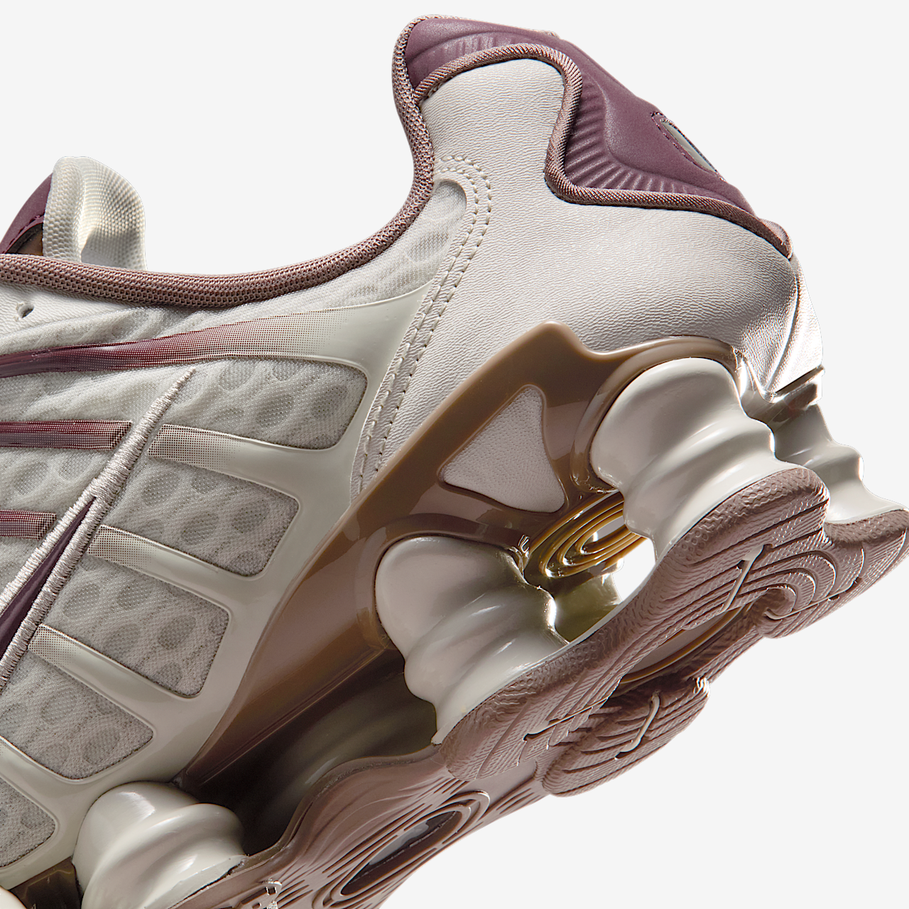 Nike Nike Shox sneaker Light Bone/Mink Brown/Burgundy Crush
