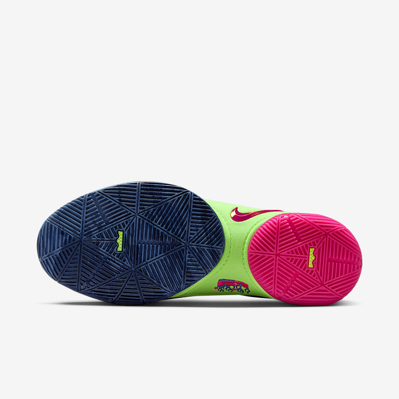Nike LeBron sneaker Blustery/Ghost Green/Diffused Blue/Fireberry