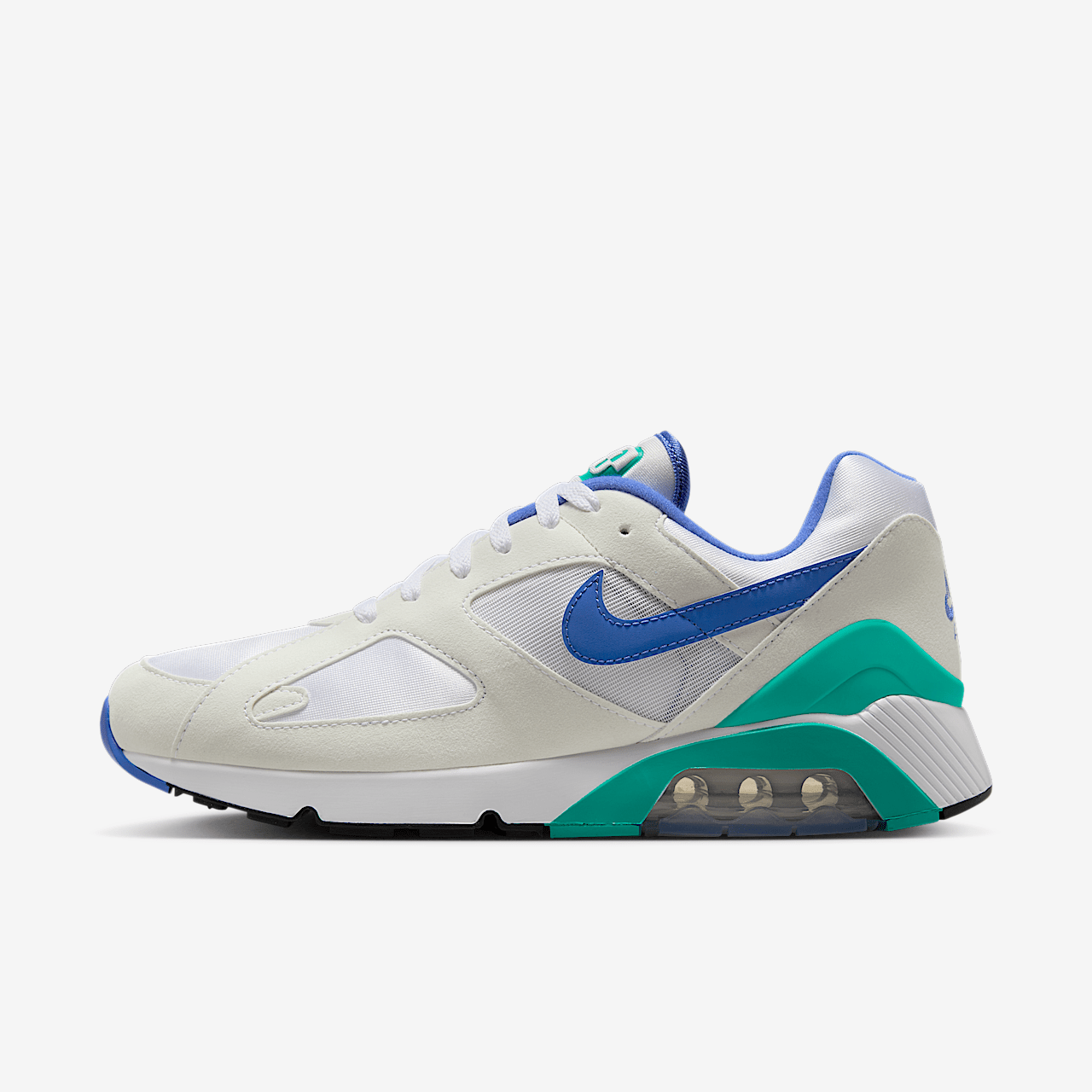 Nike Air 180 sneaker Wit/Clear Jade II/Zwart/Medium Blue