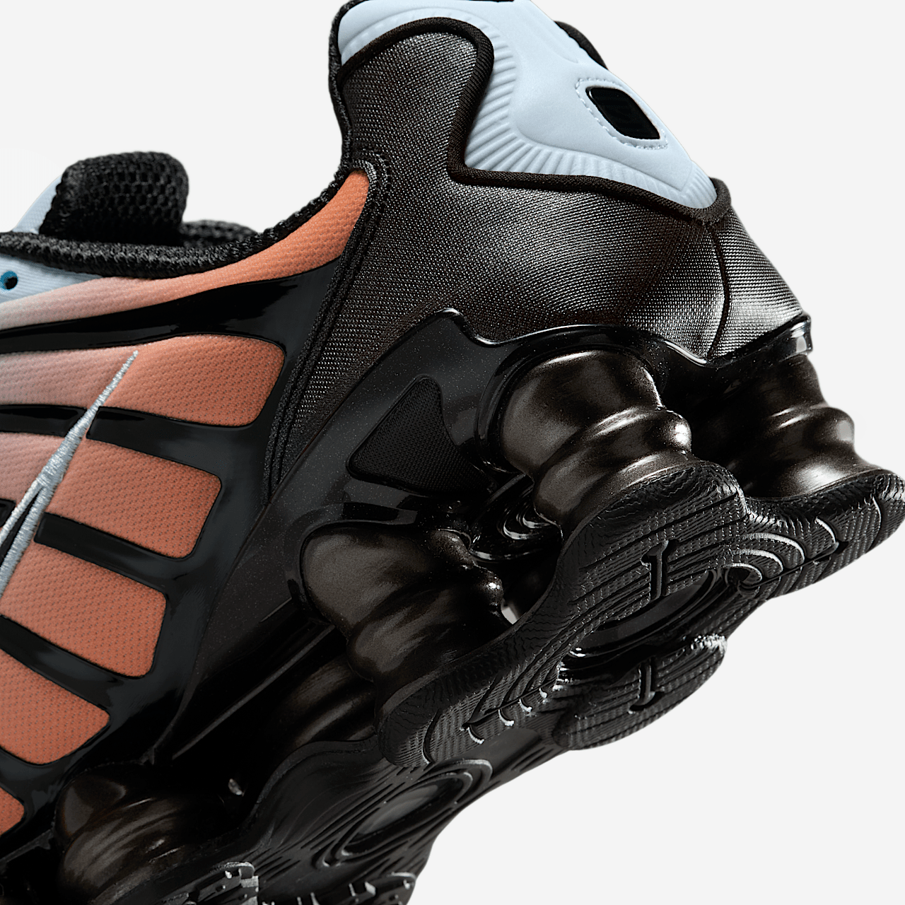 Nike Nike Shox sneaker Blue Tint/Total Orange/Zwart