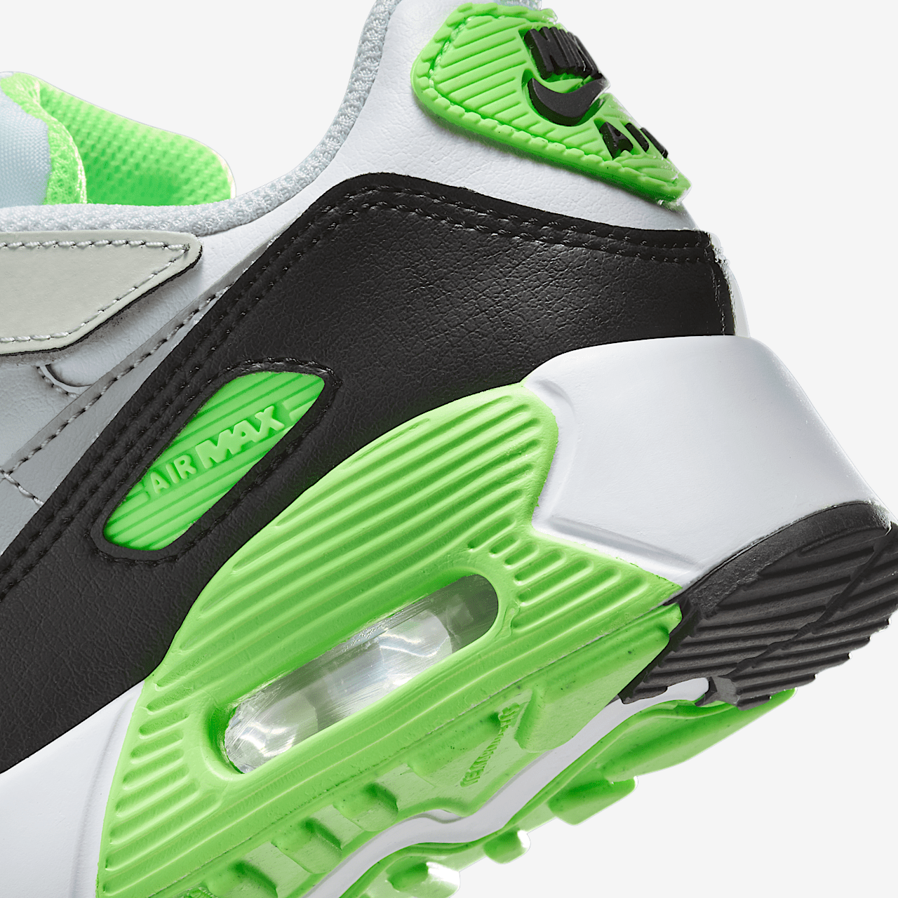 Nike Air max 90 sneaker Wit/Photon Dust/Lime Blast/Light Smoke Grey