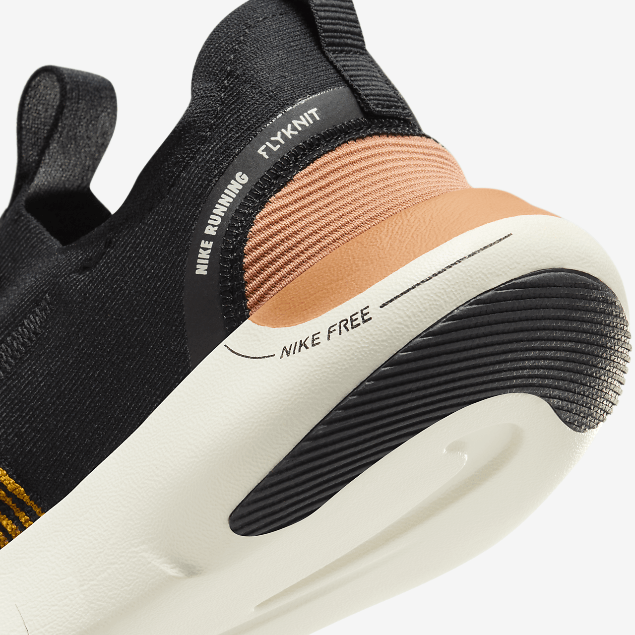 Nike Free sneaker Bronzine/Amber Brown/Sea Glass/Zwart