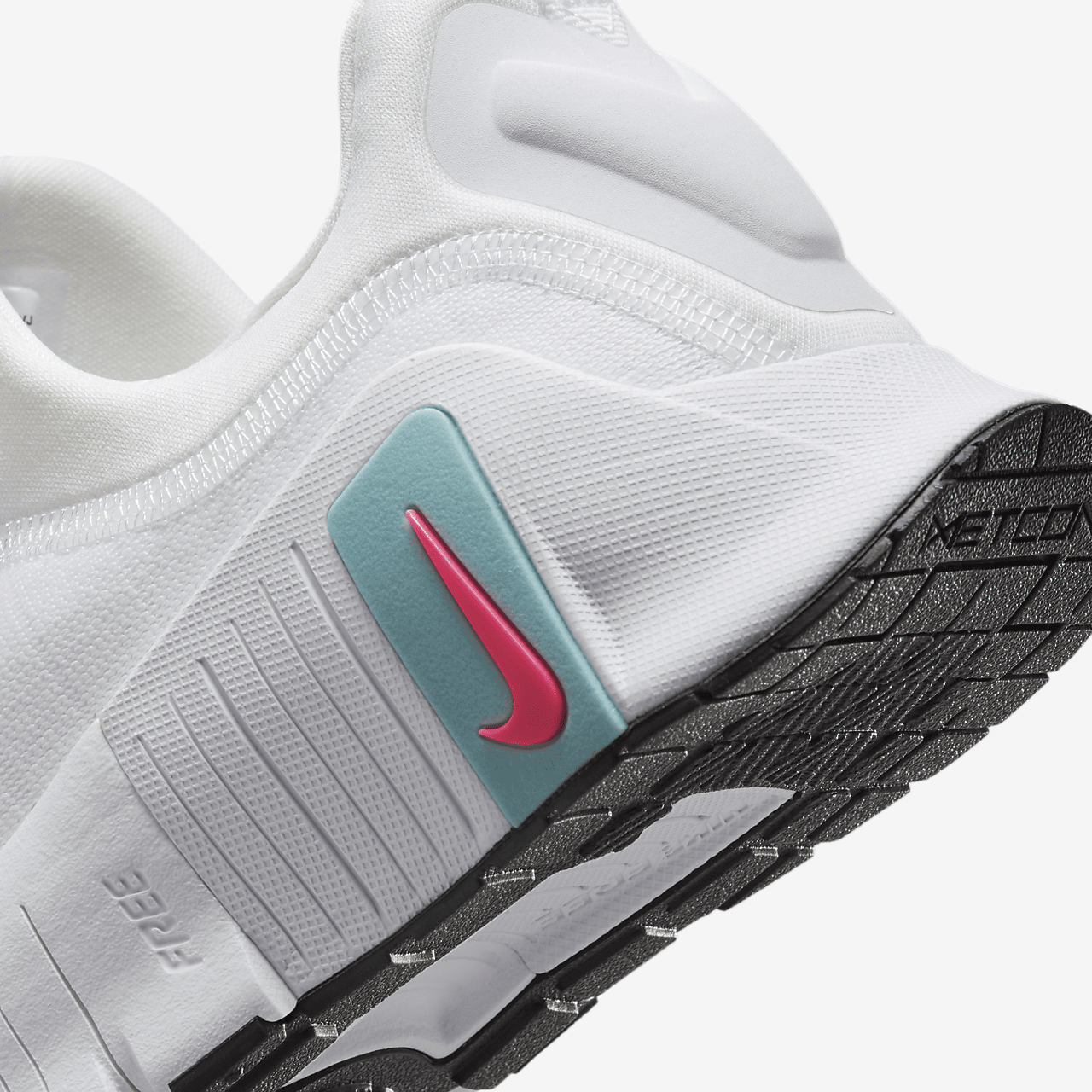 Nike Free sneaker Wit/Denim Turquoise/Zwart/Hot Punch