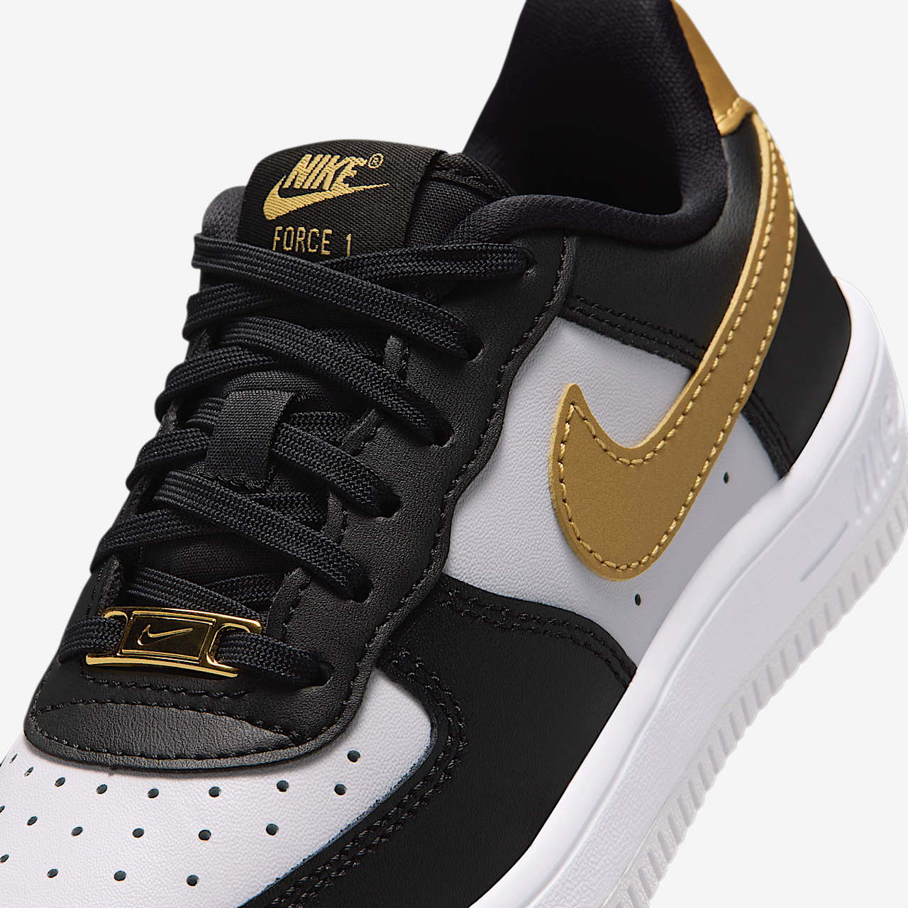 Nike  sneaker Zwart/Zwart/Wit/Metallic Gold