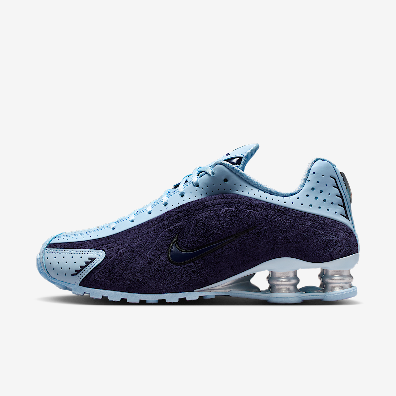 Nike Nike Shox sneaker Imperial Purple/Zwart/Metallic Silver/Celestine Blue