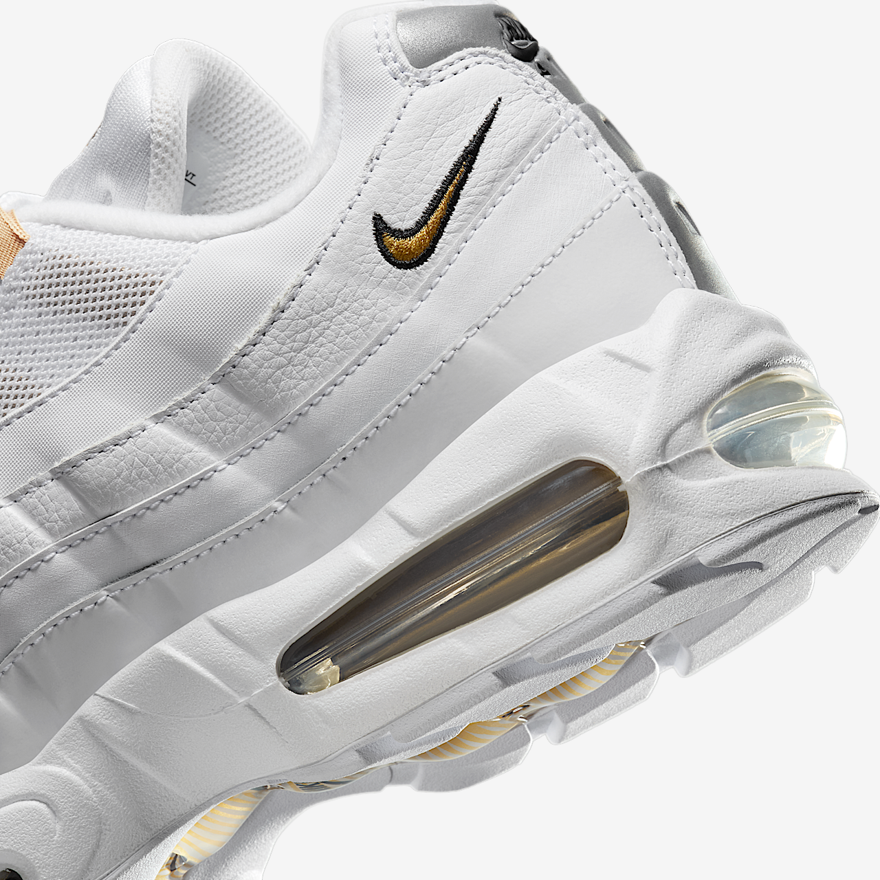 Nike Air Max sneaker Wit/Zwart/Pearl Grey/Metallic Gold