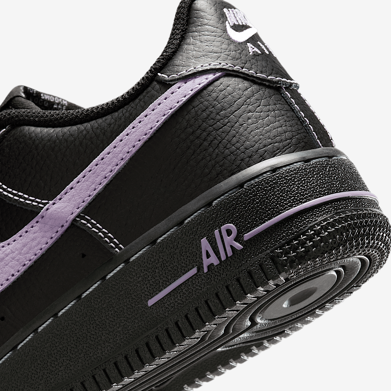 Nike Air Force 1 sneaker Zwart/Hydrangeas