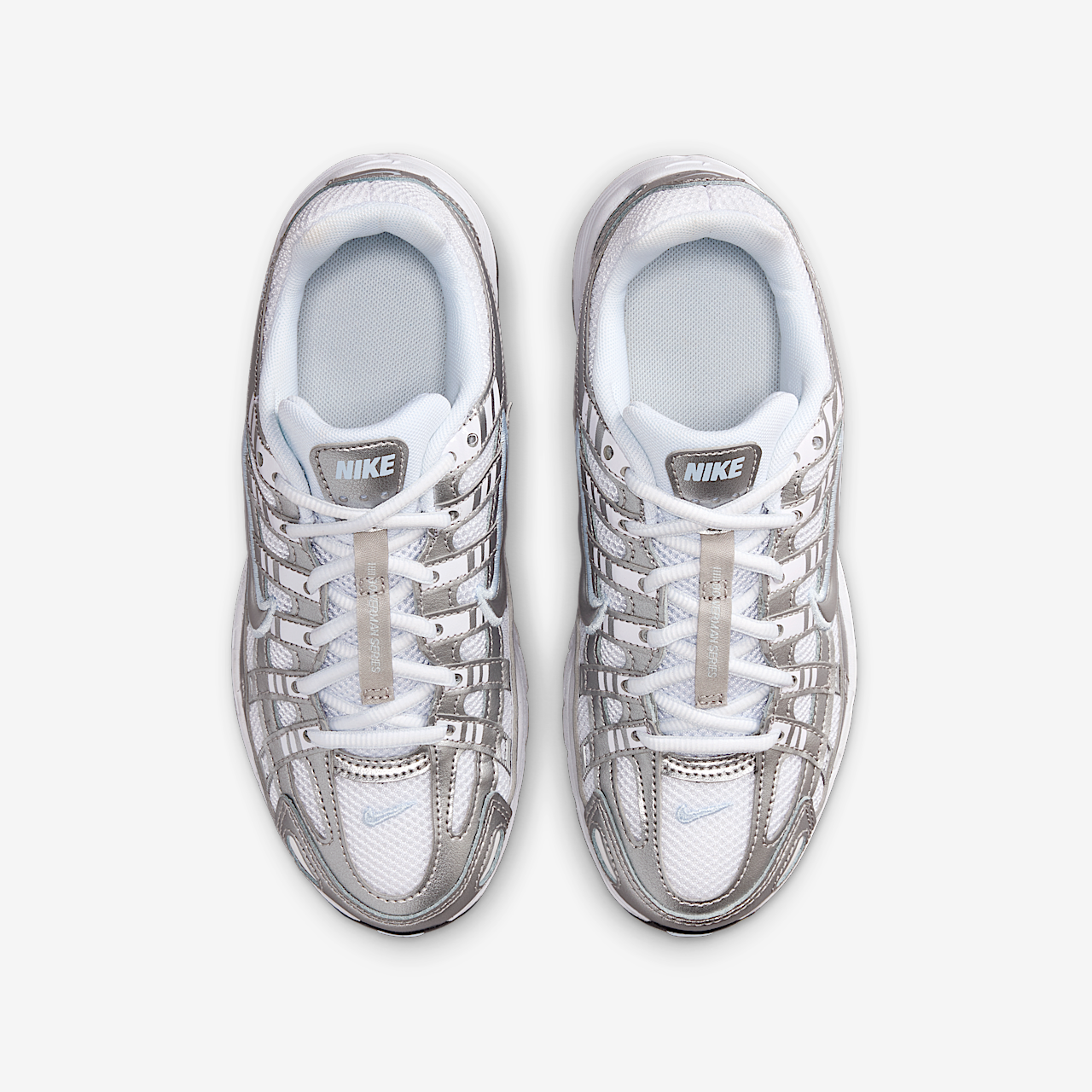 Nike P-6000 sneaker Wit/Blue Tint/Zwart/Metallic Silver