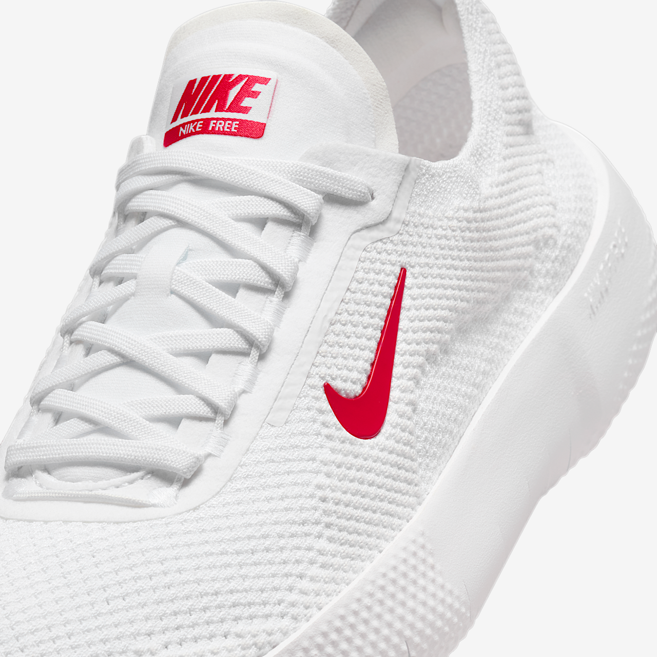 Nike Free sneaker Wit/Platinum Tint/University Red