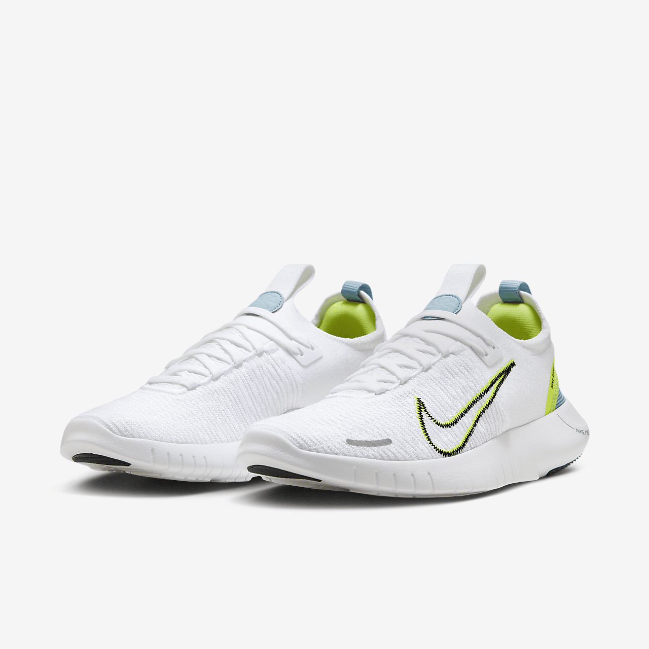 Nike Free sneaker Wit/Denim Turquoise/Cyber/Zwart