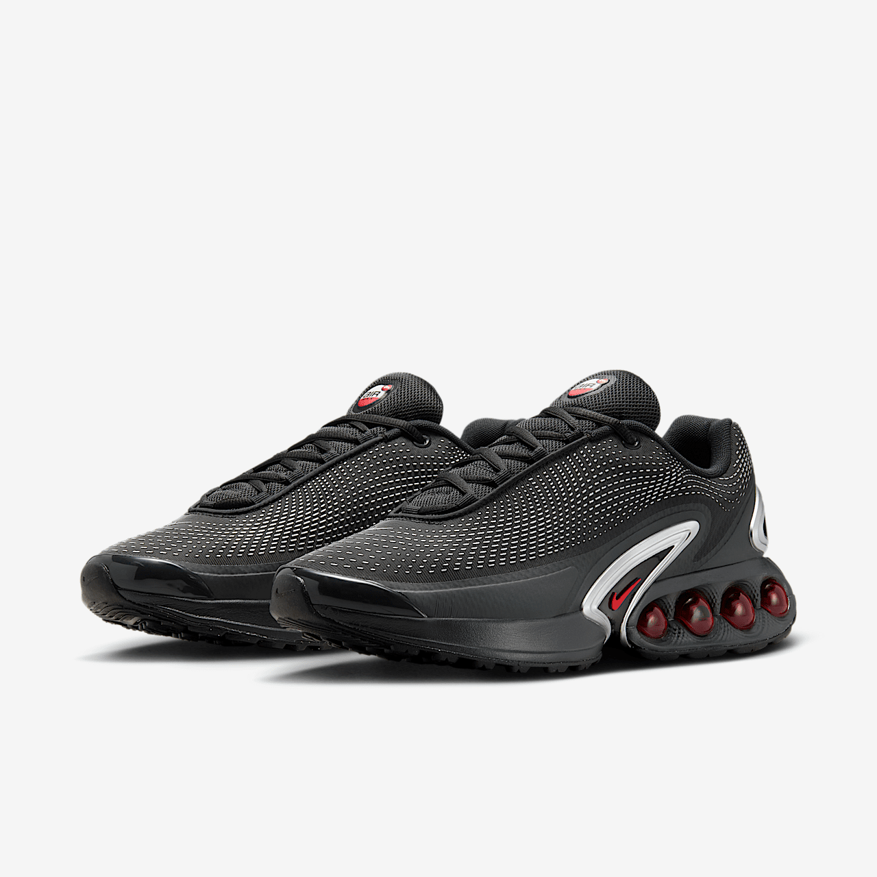 Nike Air Max DN sneaker Zwart/Zwart/Metallic Silver/University Red