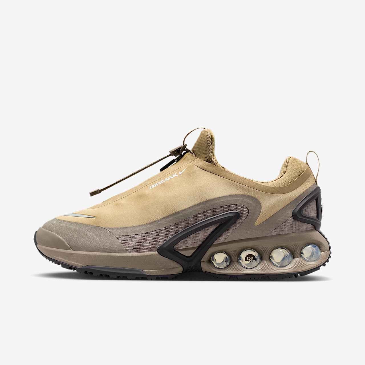 Nike Air Max DN sneaker Parachute Beige/Olive Grey/Zwart/Metallic Silver