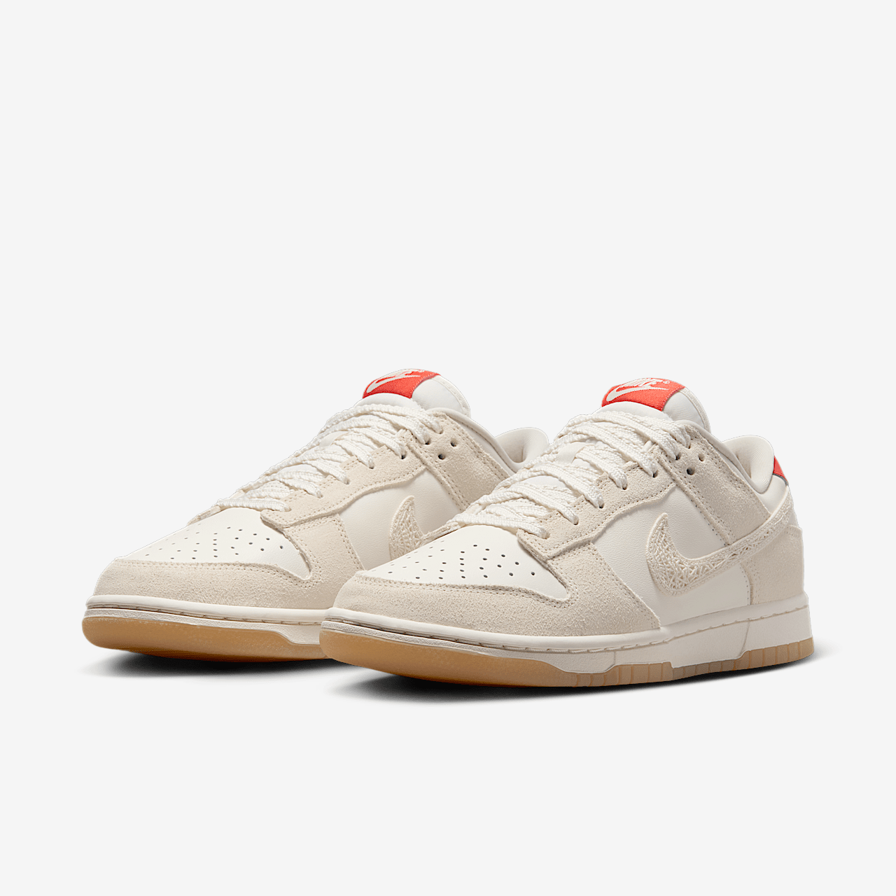 Nike Dunk Low sneaker Sail/Picante Red/Flax/Pale Ivory