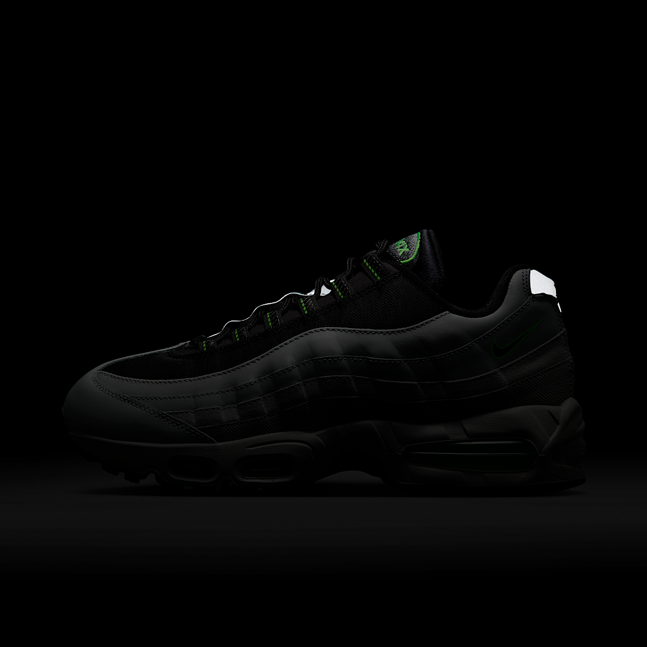 Nike Air Max sneaker Light Smoke Grey/Green Strike/Wit/Zwart