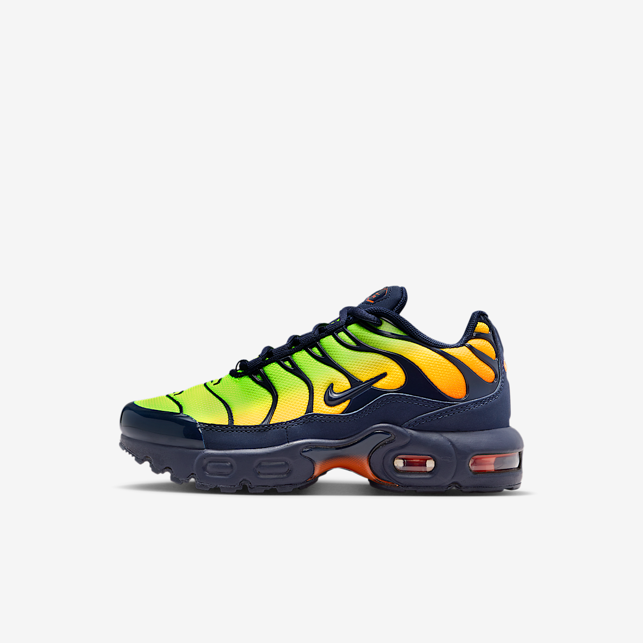 Nike Air Max Plus sneaker Lemon Venom/Hyper Crimson/Laser Orange/Blackened Blue
