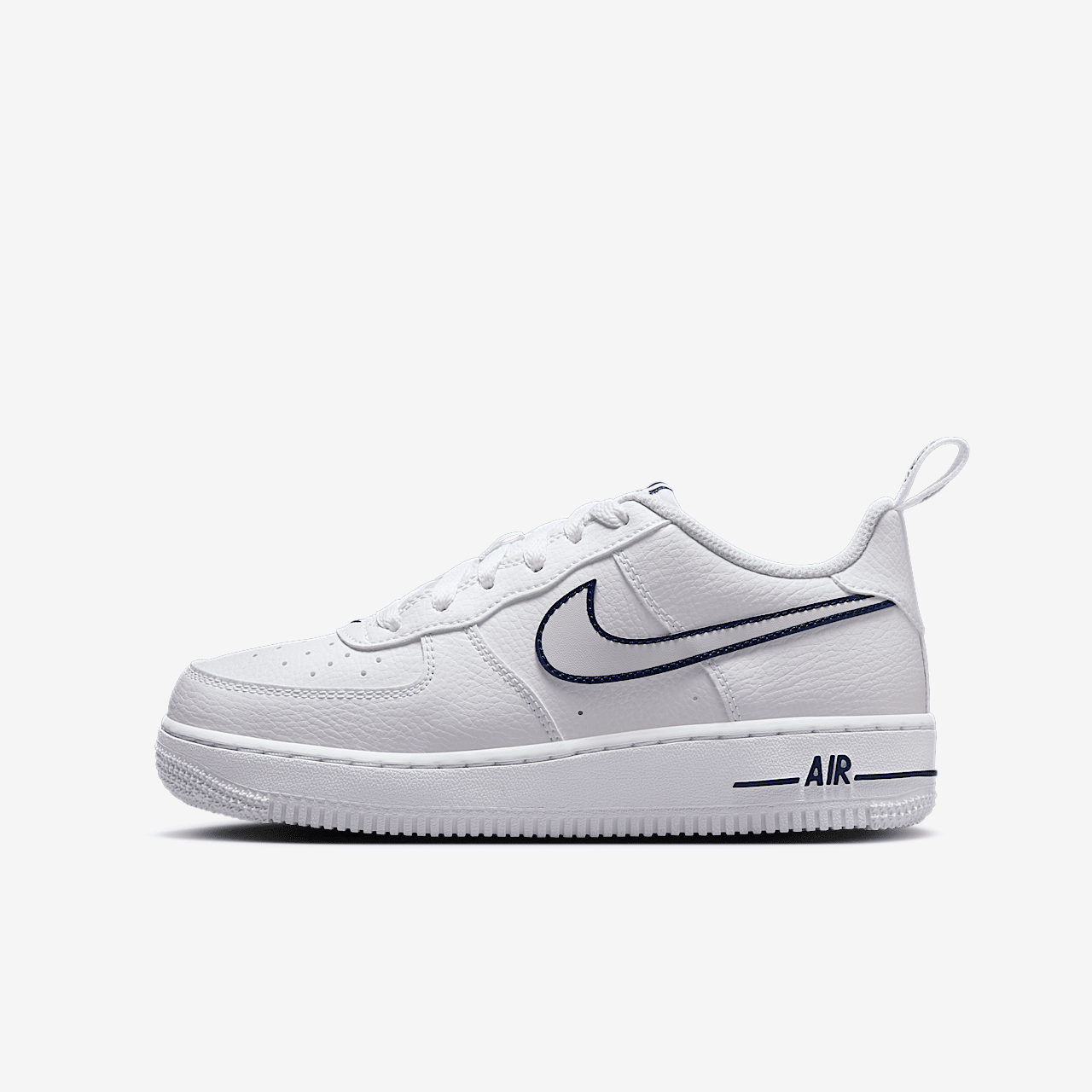 Nike Air Force 1 sneaker Wit/Midnight Navy/Photon Dust