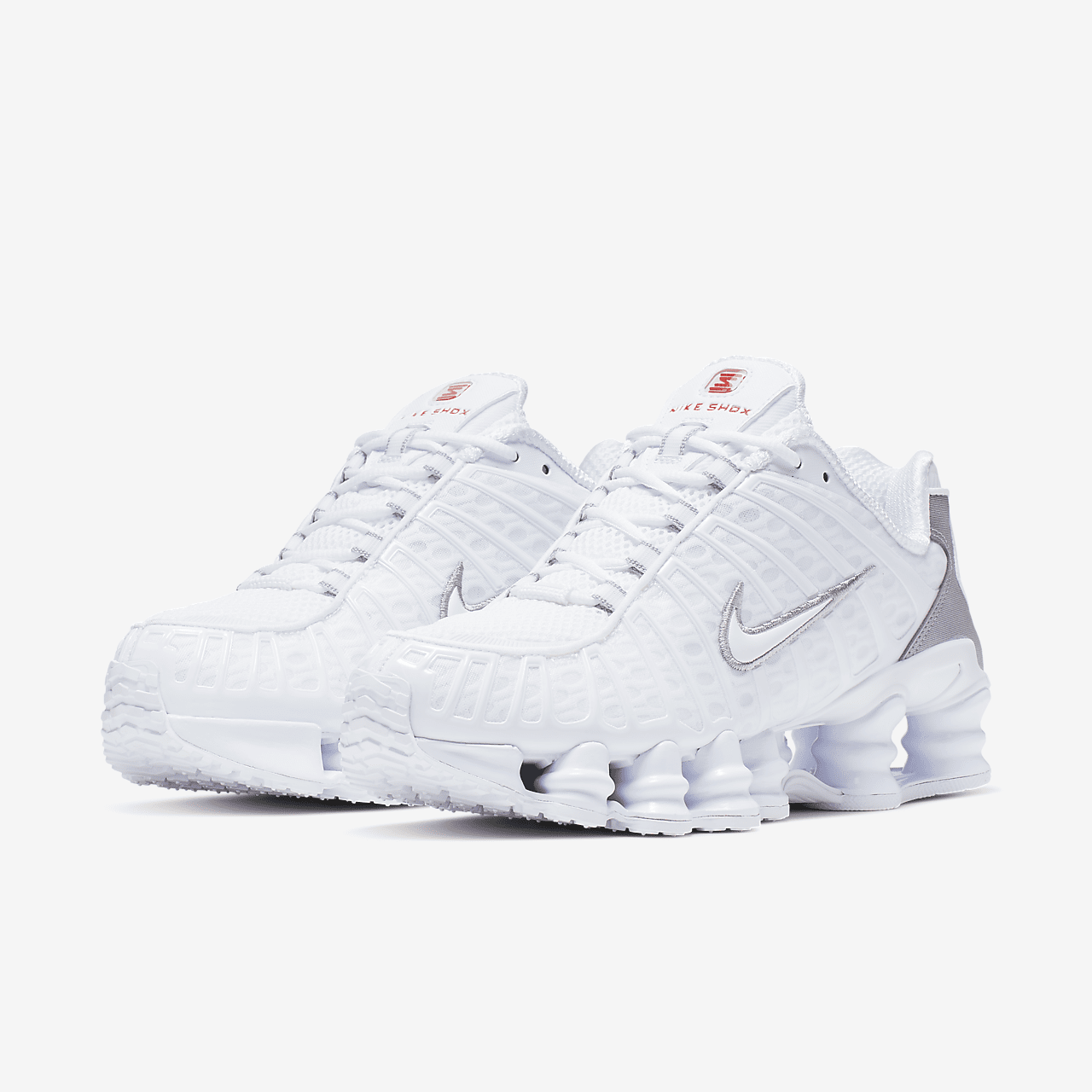 Nike Shox sneaker Wit/Metallic Silver/Max Orange/Wit